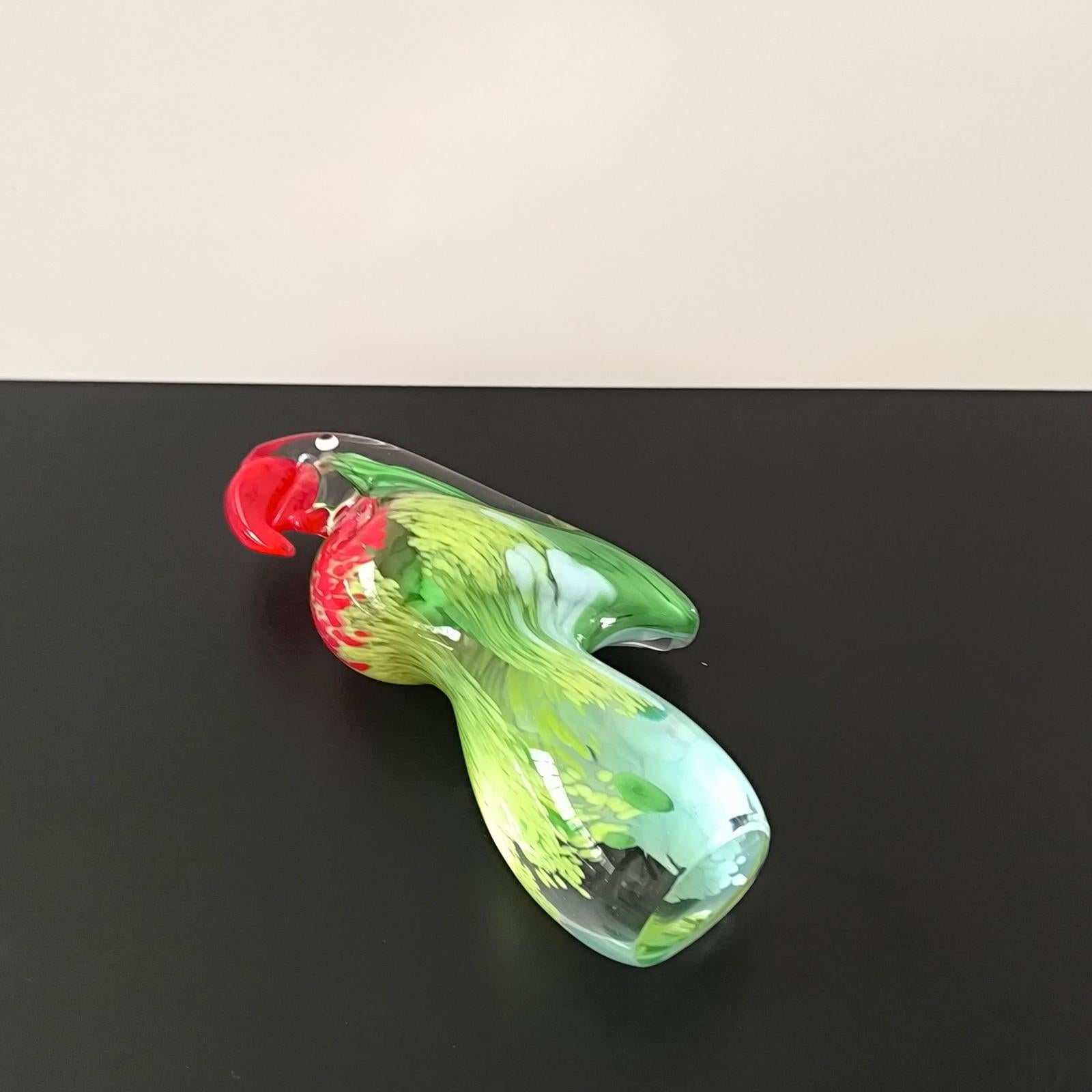 Escultura loro de cristal de Murano, Pisapapeles Vidrio en venta