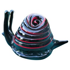 Murano glass paste snail, Seguso style, Nason Zuccheri