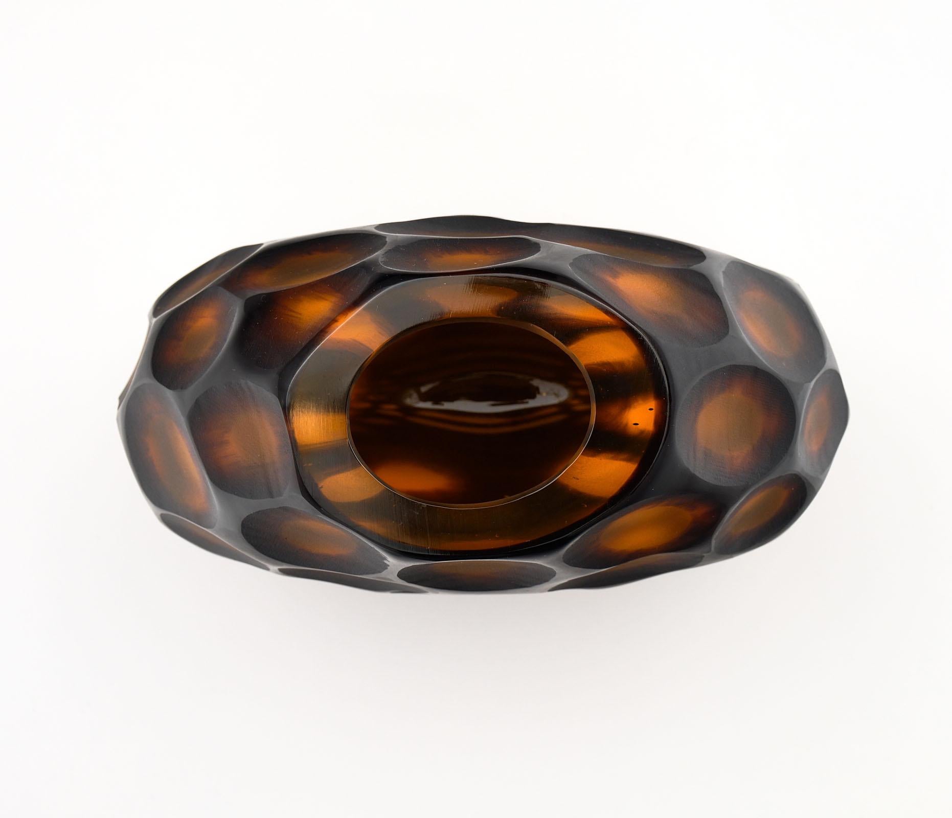 Contemporary Murano Glass “Pavone” Vase