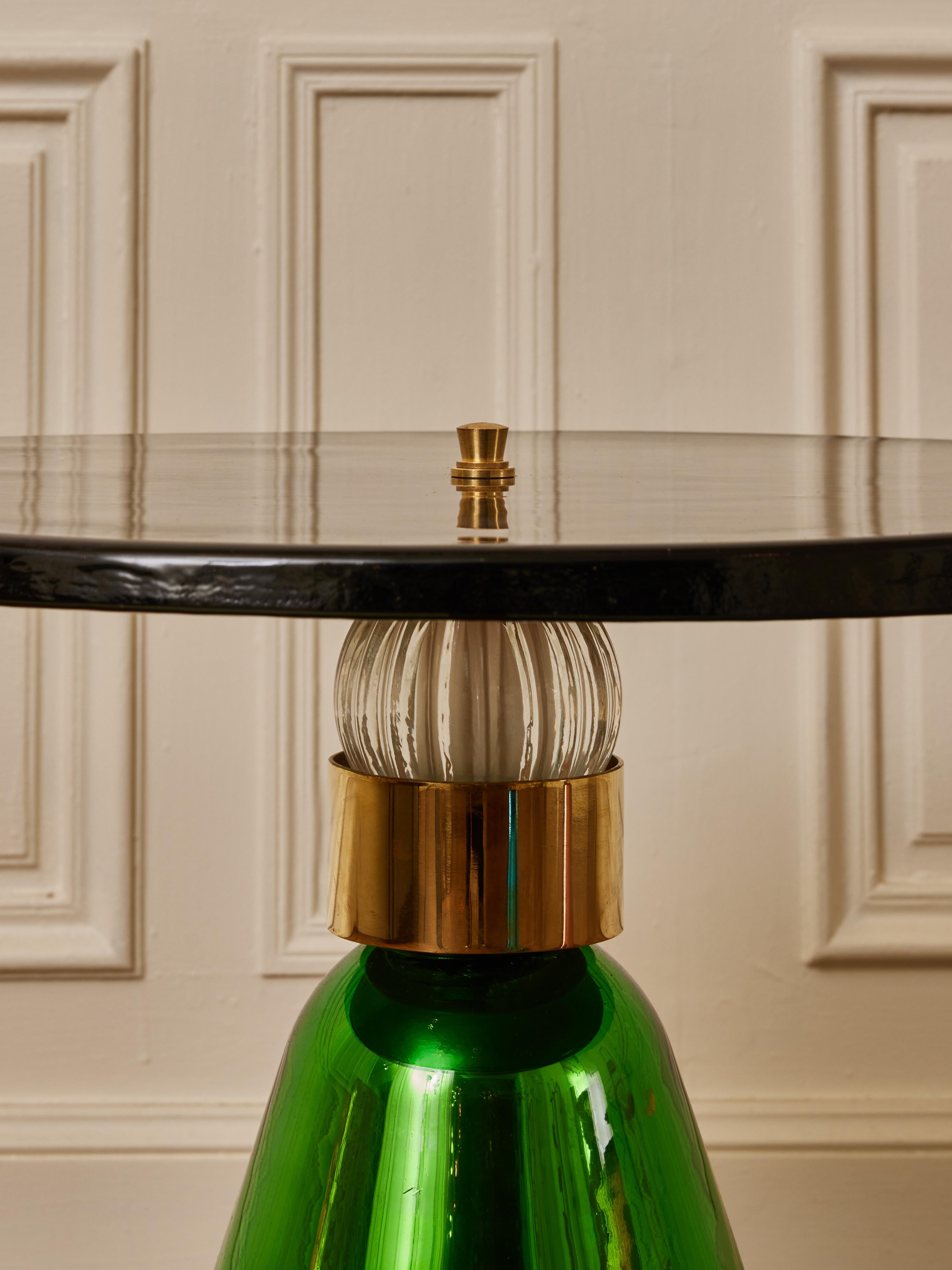 Mid-Century Modern Murano glass pedestal by Studio Glustin For Sale