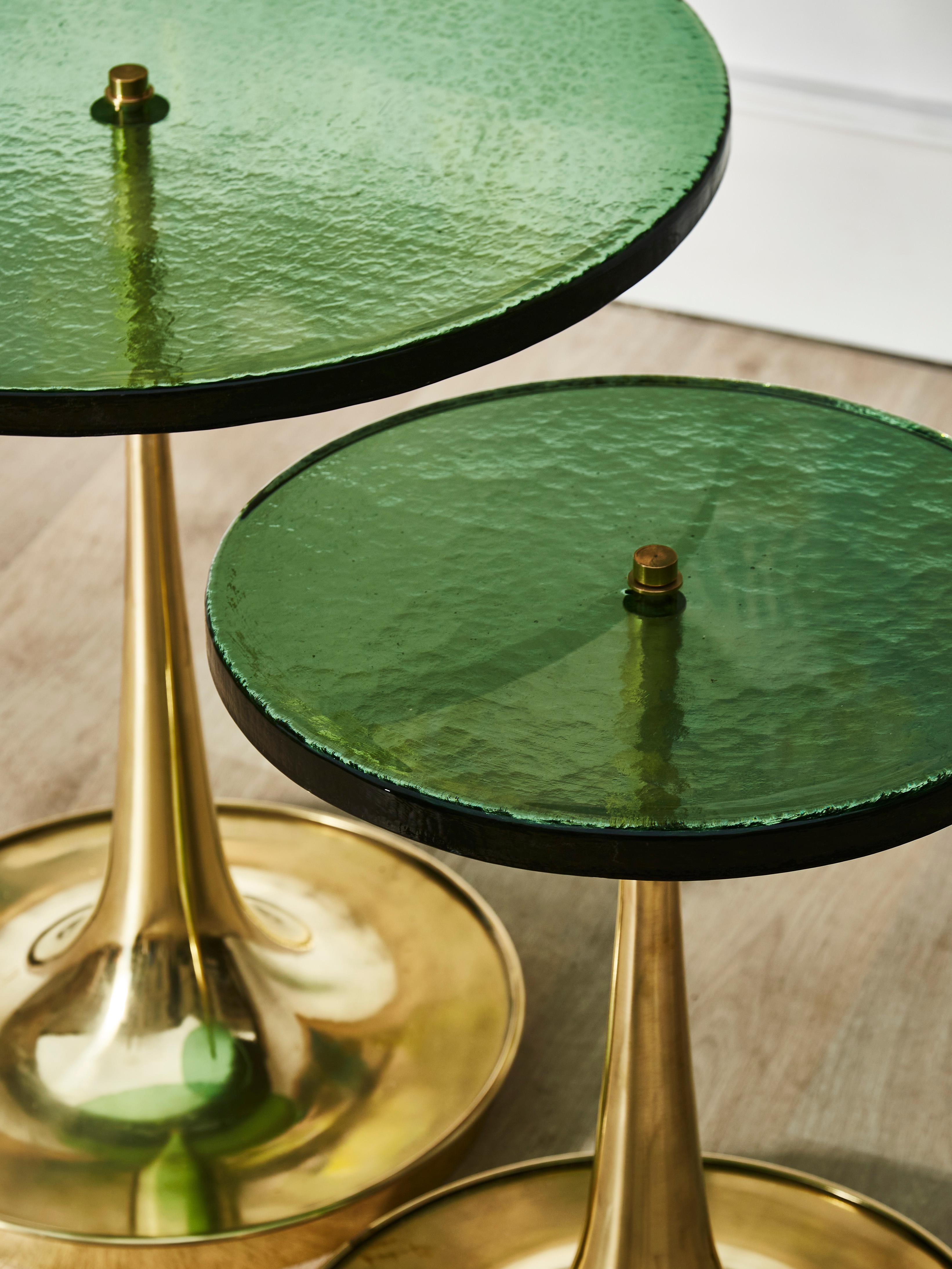 Mid-Century Modern Murano Glass Pedestals by Studio Glustin For Sale