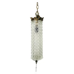 Murano Glass Pendant, Brass Fitting and Chain