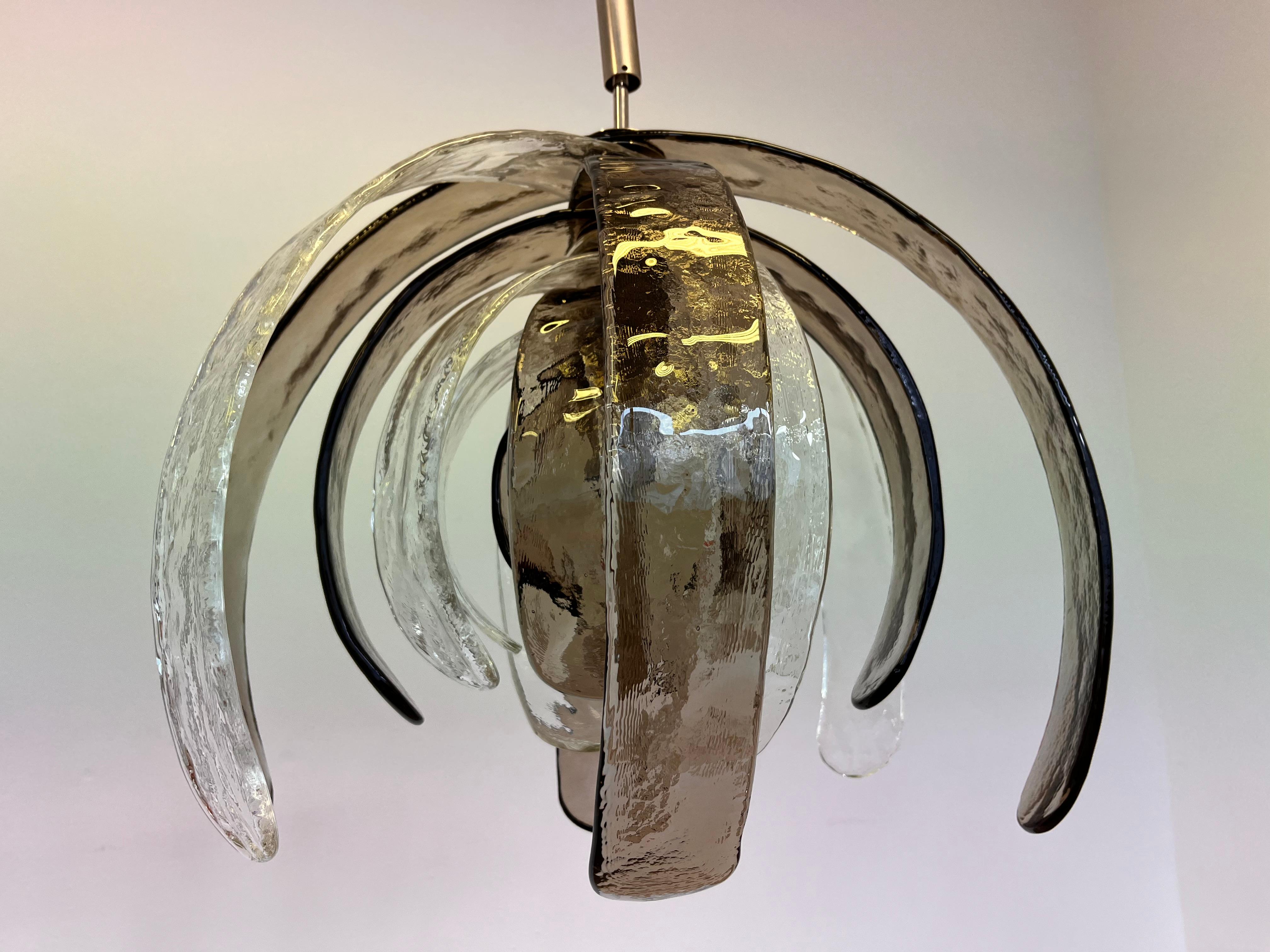 Lustre/lustre Artichoke de Murano par Carlo Nason pour Mazzega - Italie en vente 3