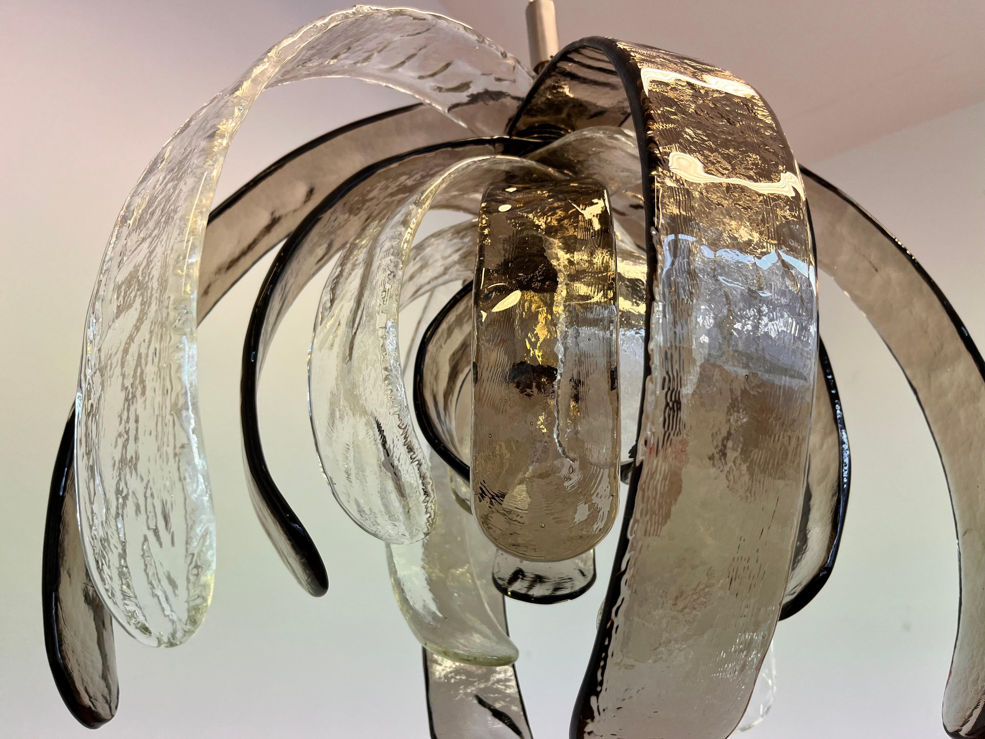 Lustre/lustre Artichoke de Murano par Carlo Nason pour Mazzega - Italie en vente 4