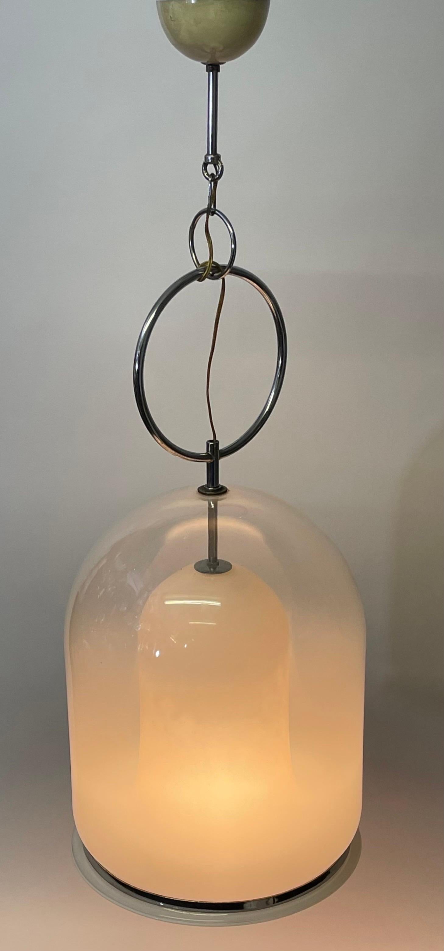 Murano Glass Pendant Chandelier attr. to Carlo Nason, Italy, circa 1960s For Sale 3