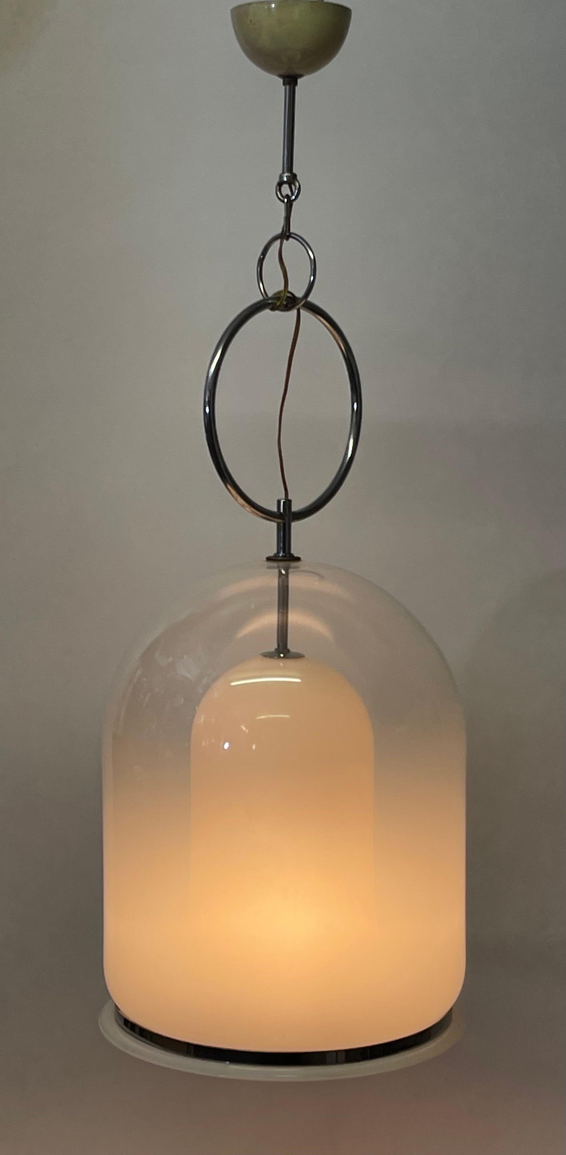 Murano Glass Pendant Chandelier attr. to Carlo Nason, Italy, circa 1960s For Sale 1