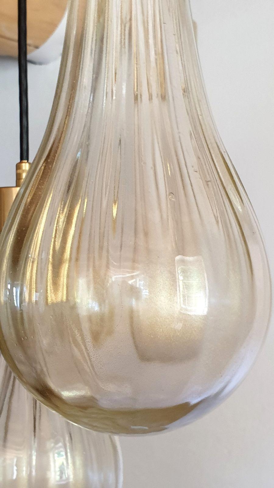 Murano Glass Pendant Chandelier For Sale 4