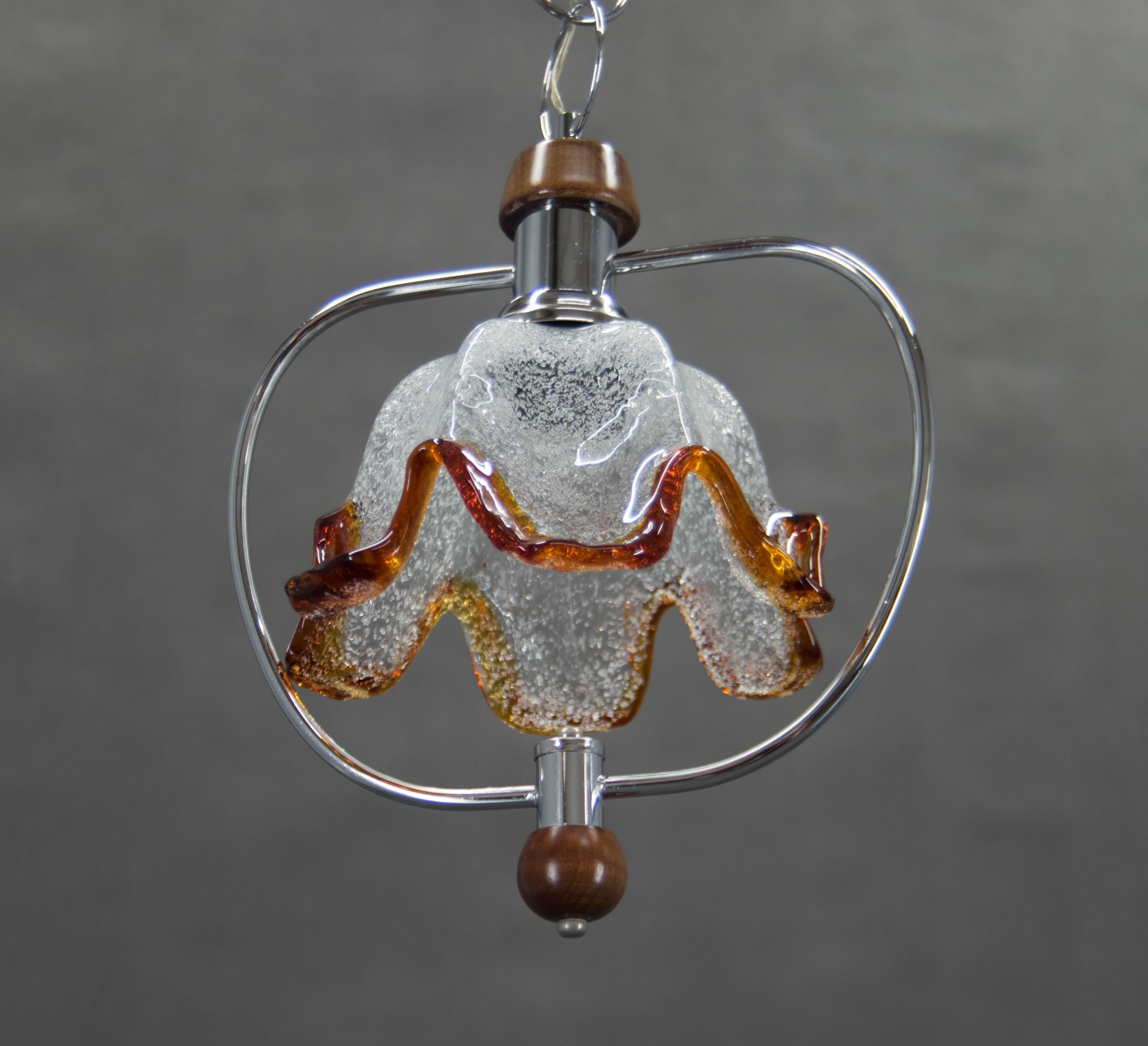 italien Lampe à suspension de Murano, Italie, années 1980 en vente