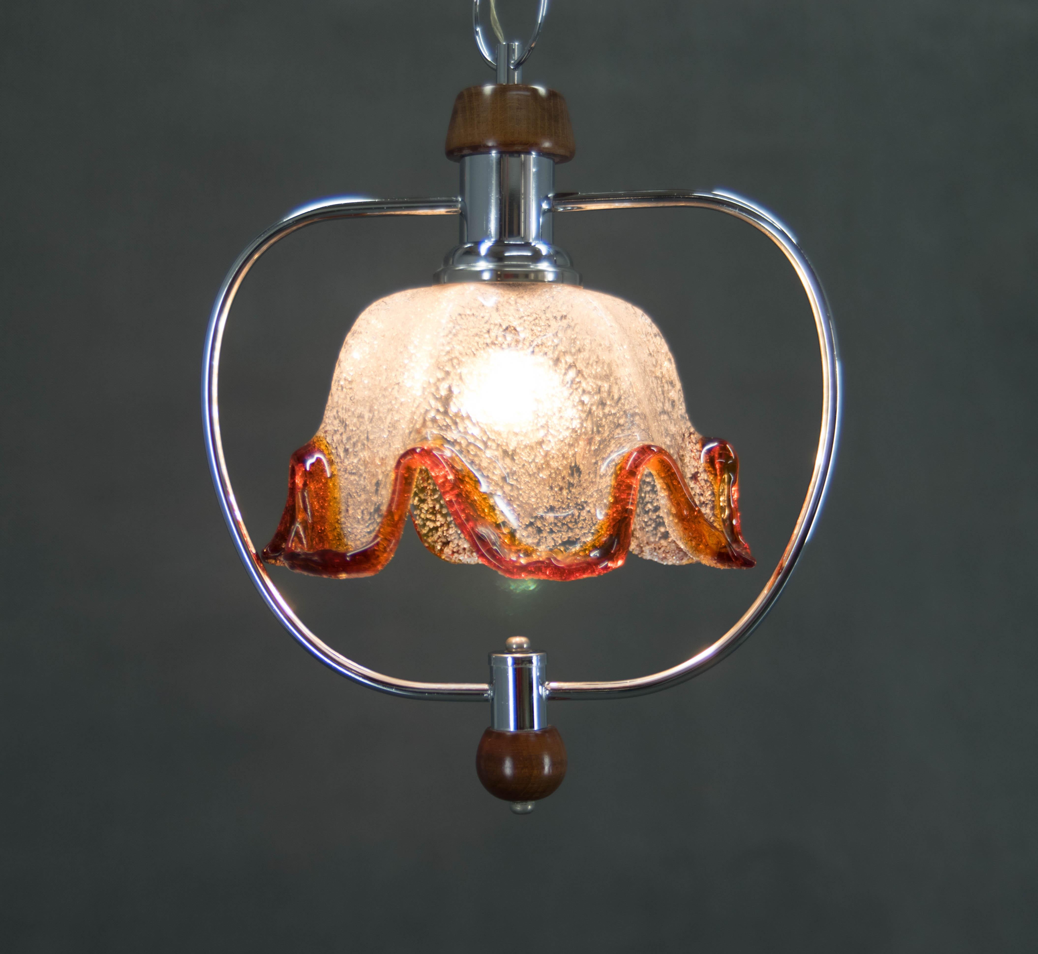 Lampe à suspension de Murano, Italie, années 1980 en vente 1