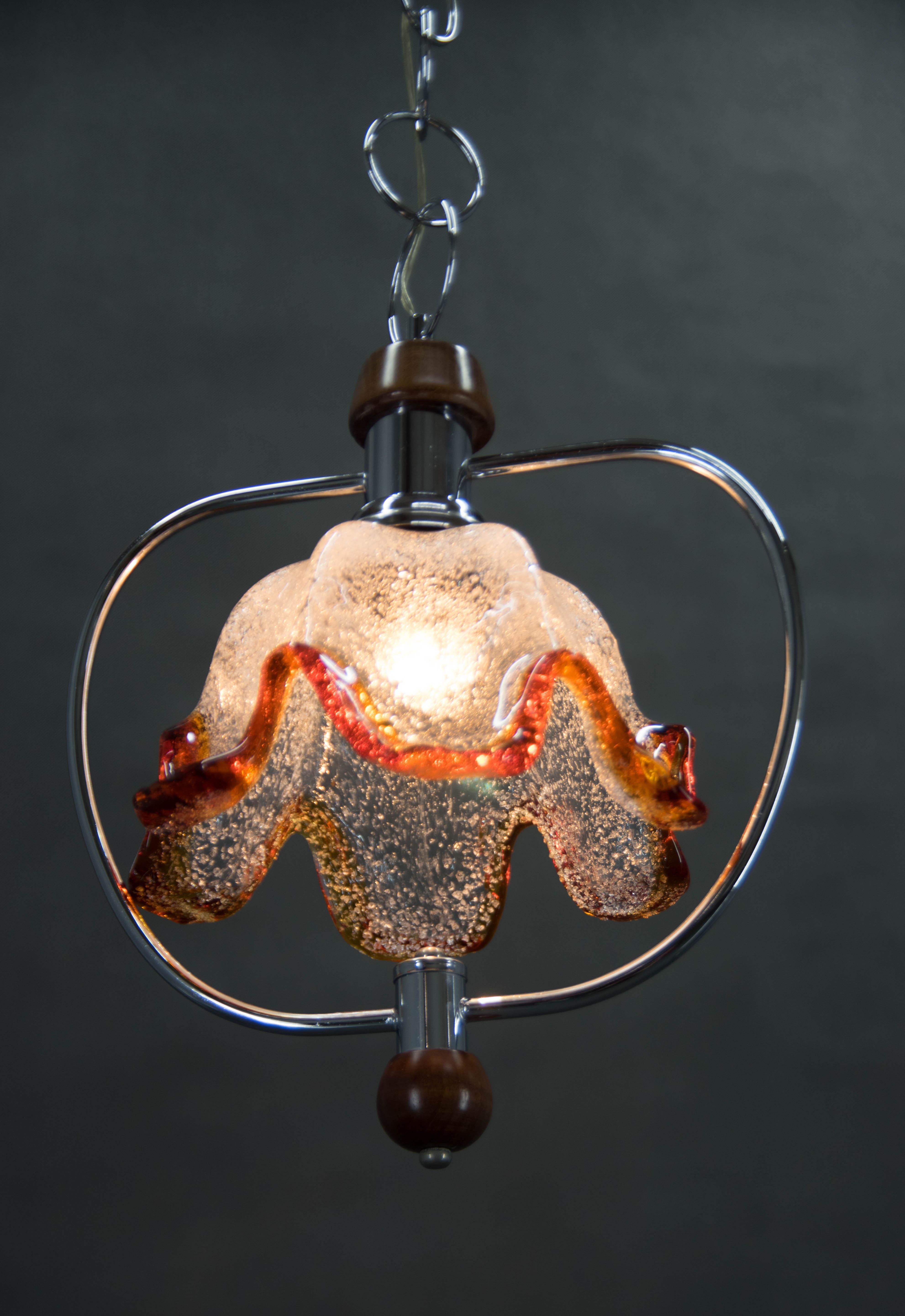 Lampe à suspension de Murano, Italie, années 1980 en vente 2