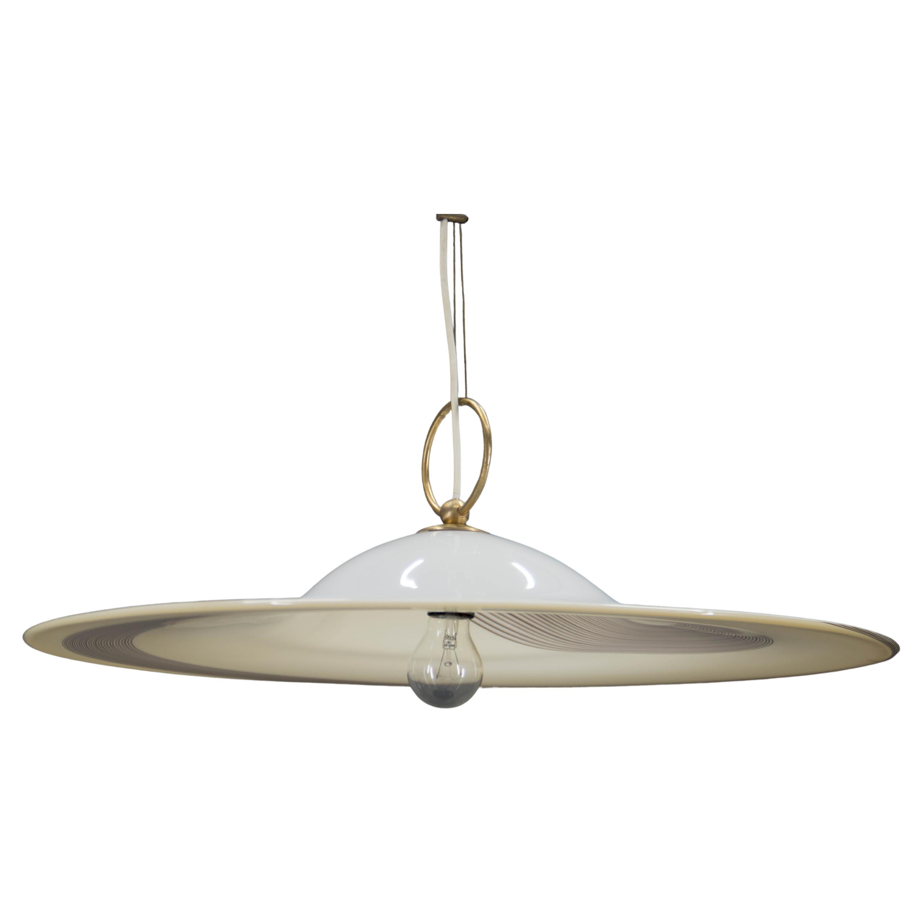 Lampe à suspension de Murano, Italie, années 1980