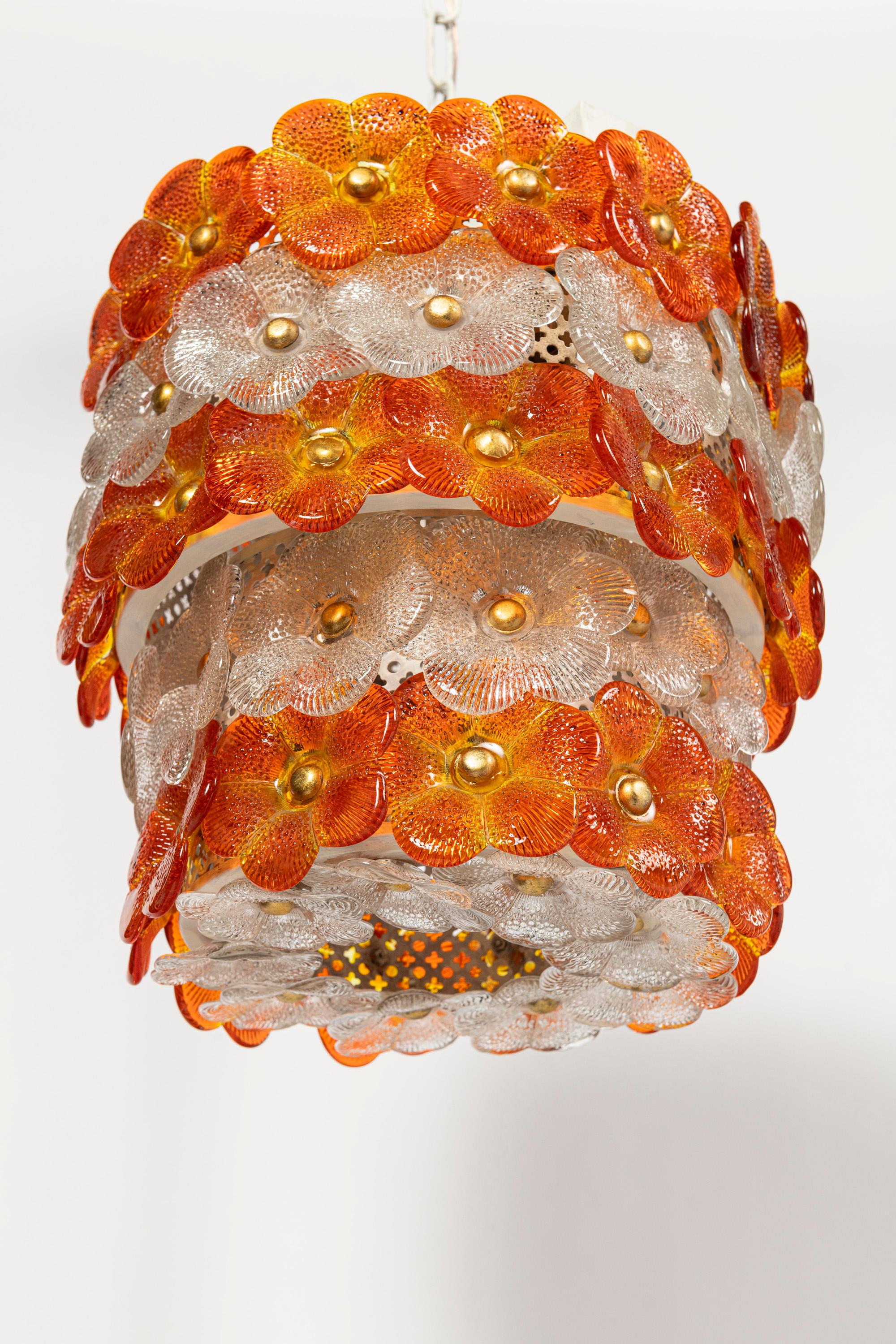 Italian Murano Glass Pendant, Italy, circa 1960. For Sale