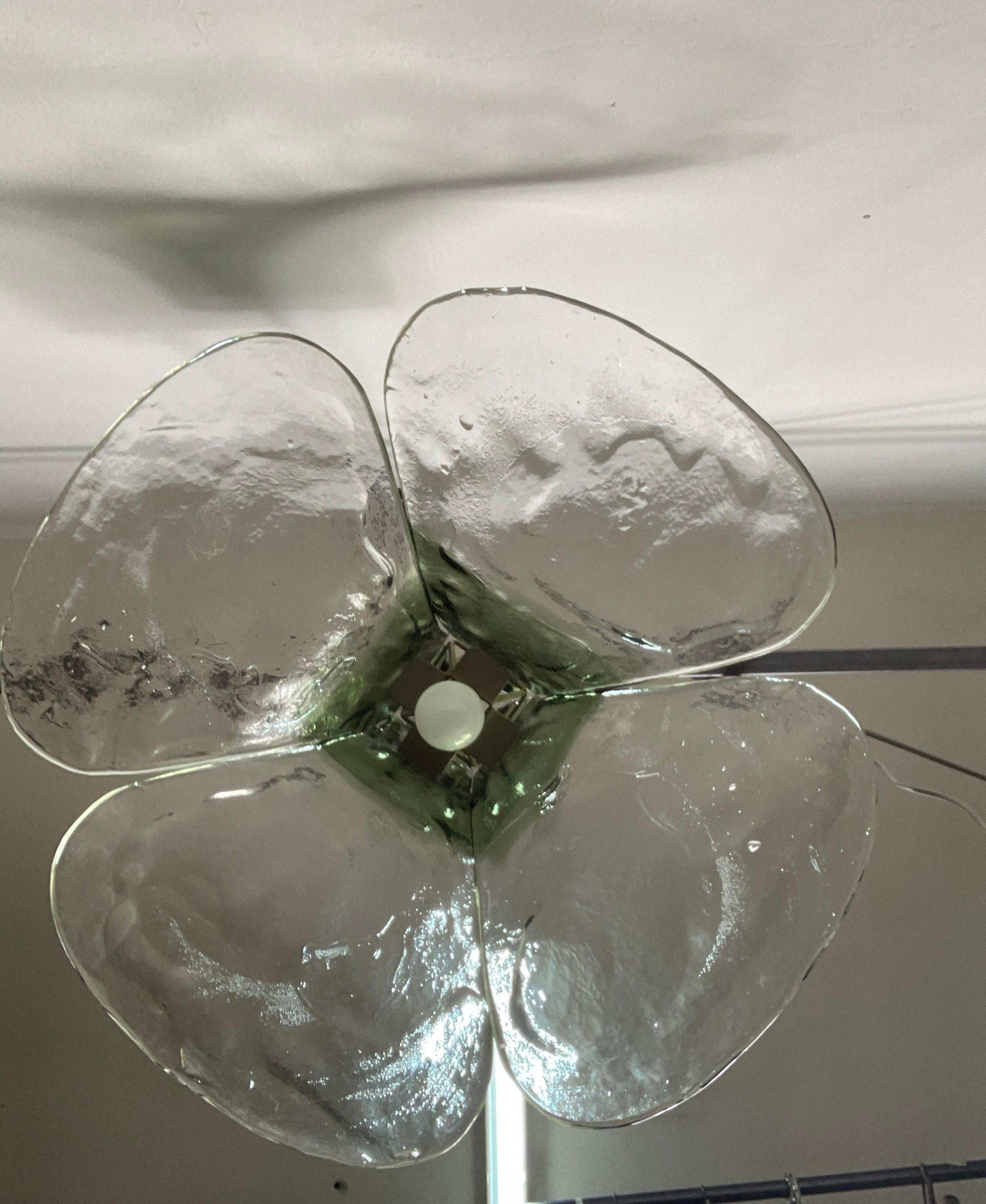 Murano glass pendant lamp by Carlo Nason, 60s For Sale 11