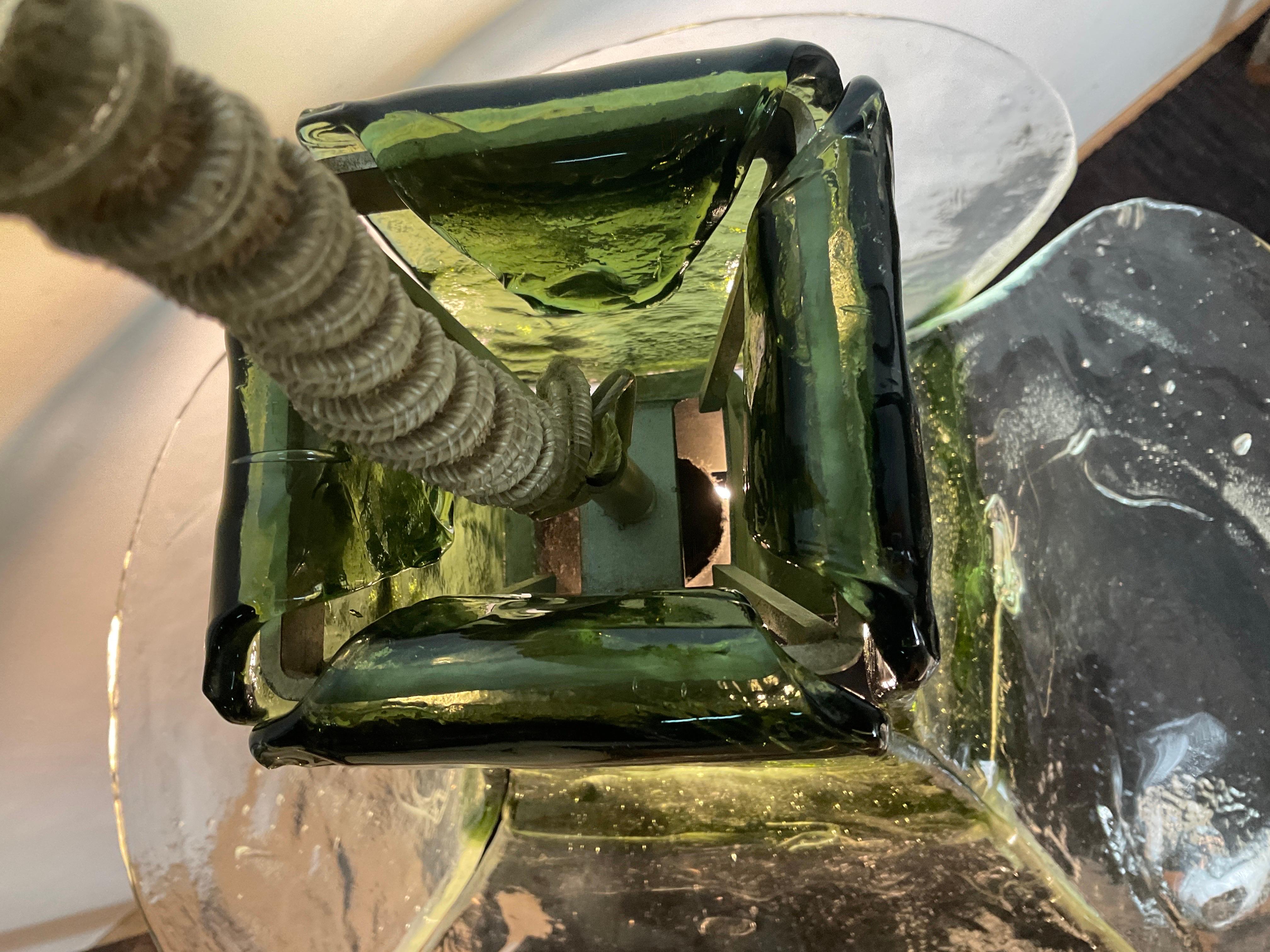 Murano glass pendant lamp by Carlo Nason, 60s For Sale 1