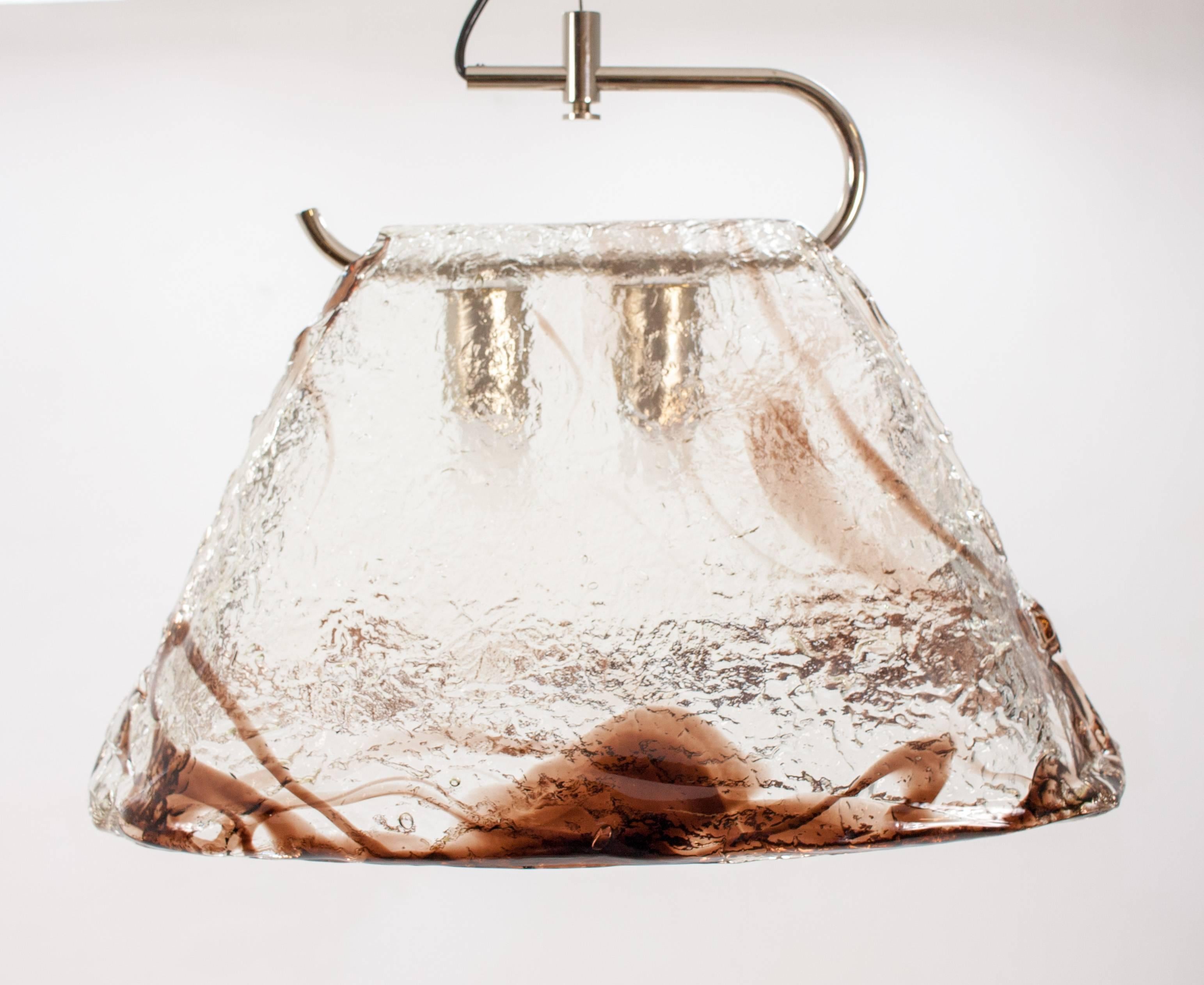 Murano Glass Pendant Lamp by Carlo Nason for Mazzega, 1970s 6