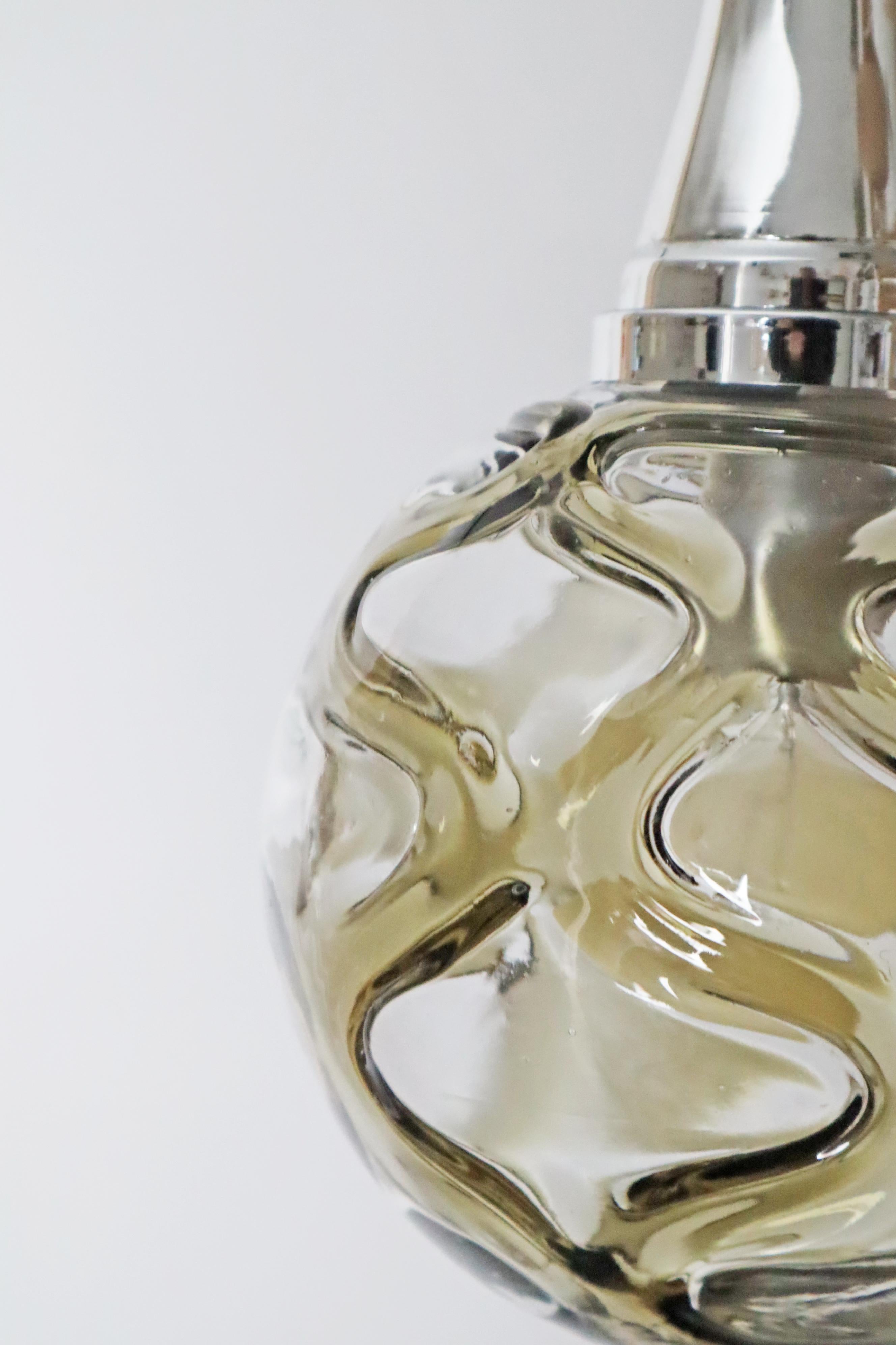 Murano Glass Pendant Lamp by Doria Leuchten Germany 1960s For Sale 7