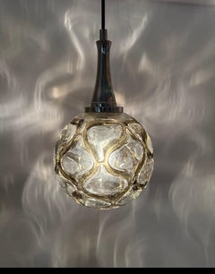 Murano Glass Pendant Lamp by Doria Leuchten Germany 1960s