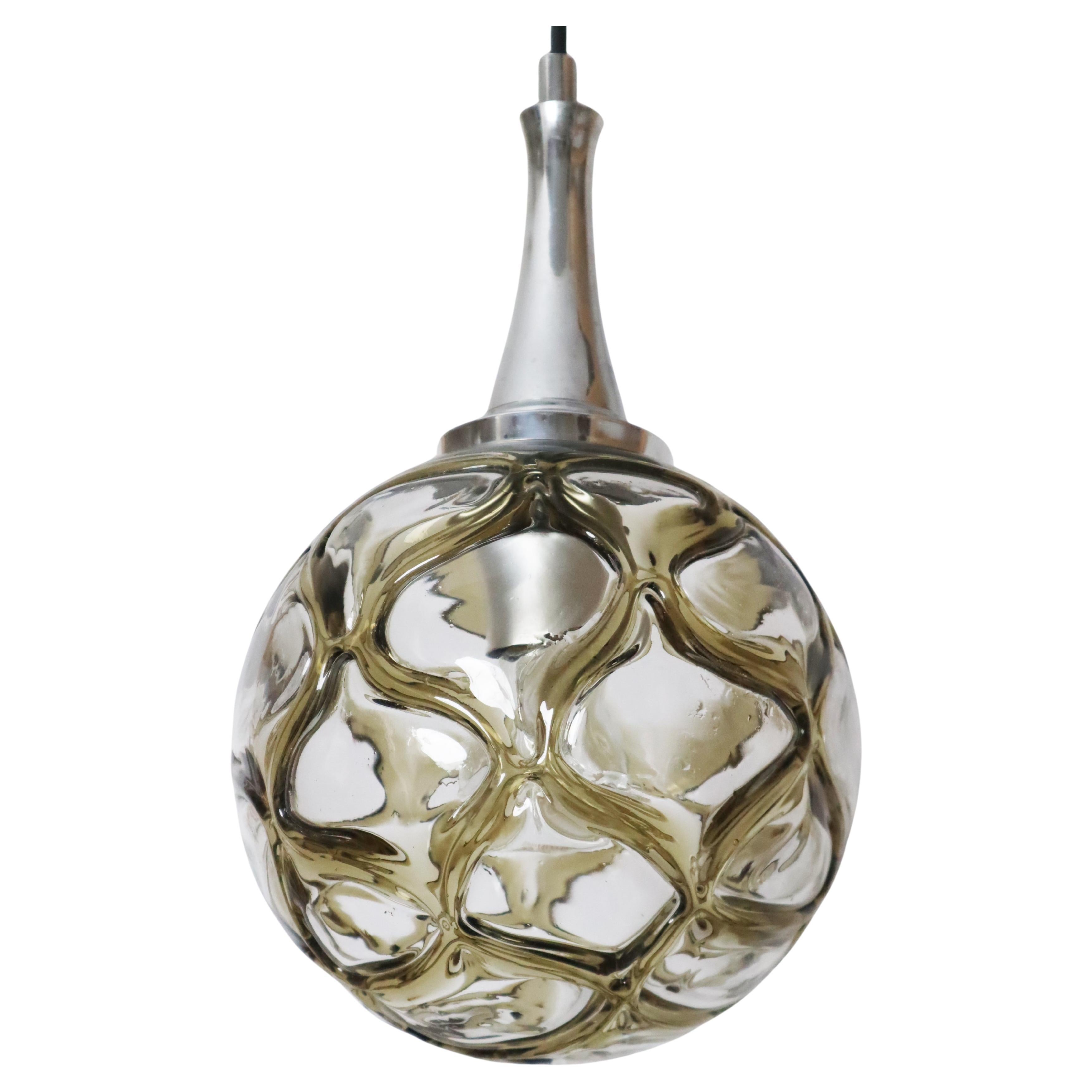 Murano Glass Pendant Lamp by Doria Leuchten Germany 1960s
