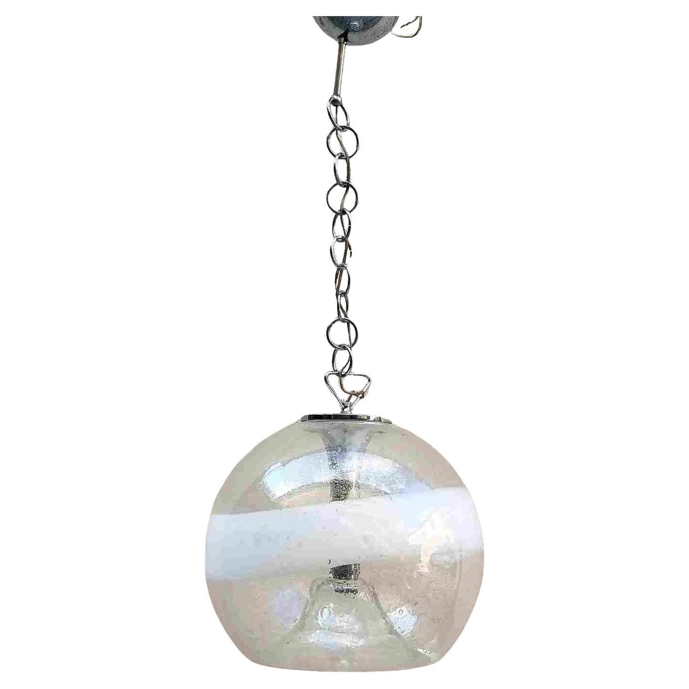 Murano Glass Pendant Lamp by Ettore Fantasia and Gino Poli for Sothis, Italy 60s