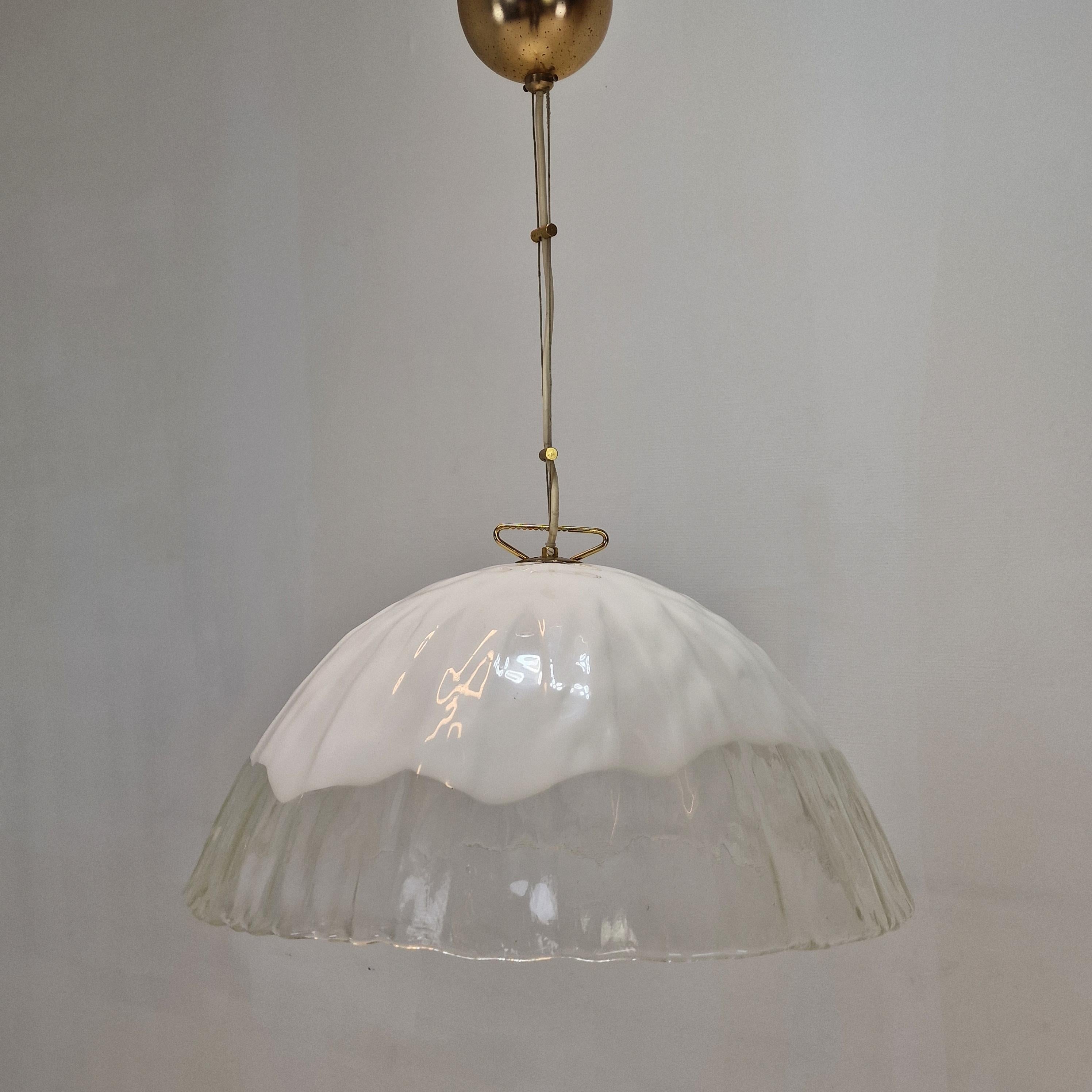 Hand-Crafted Murano Glass Pendant Lamp by 