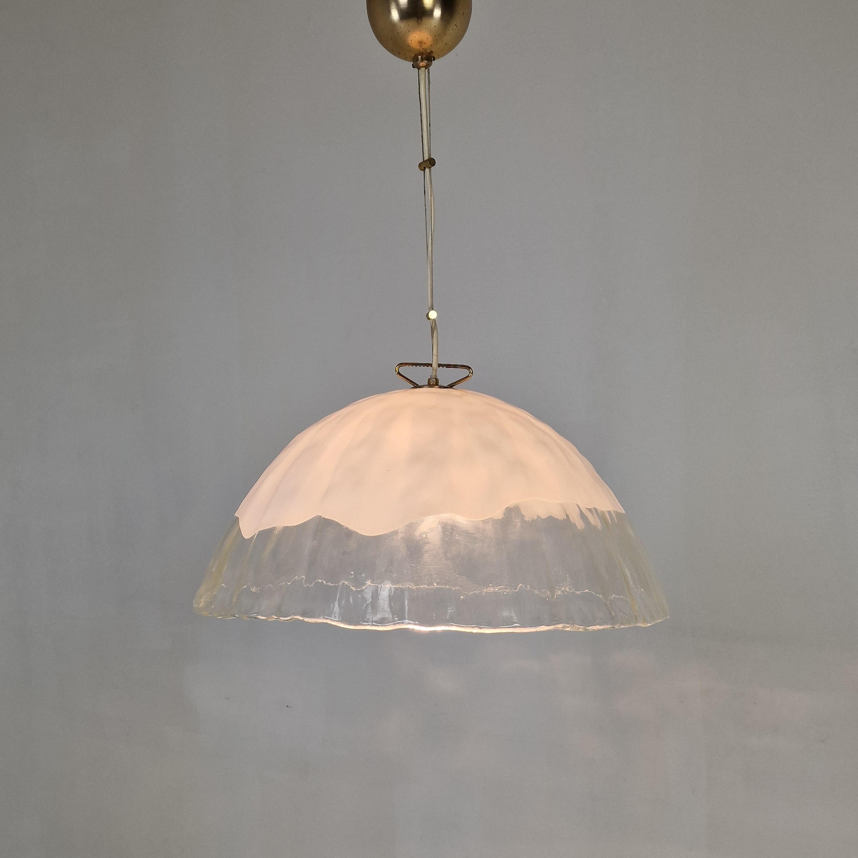 Late 20th Century Murano Glass Pendant Lamp by 