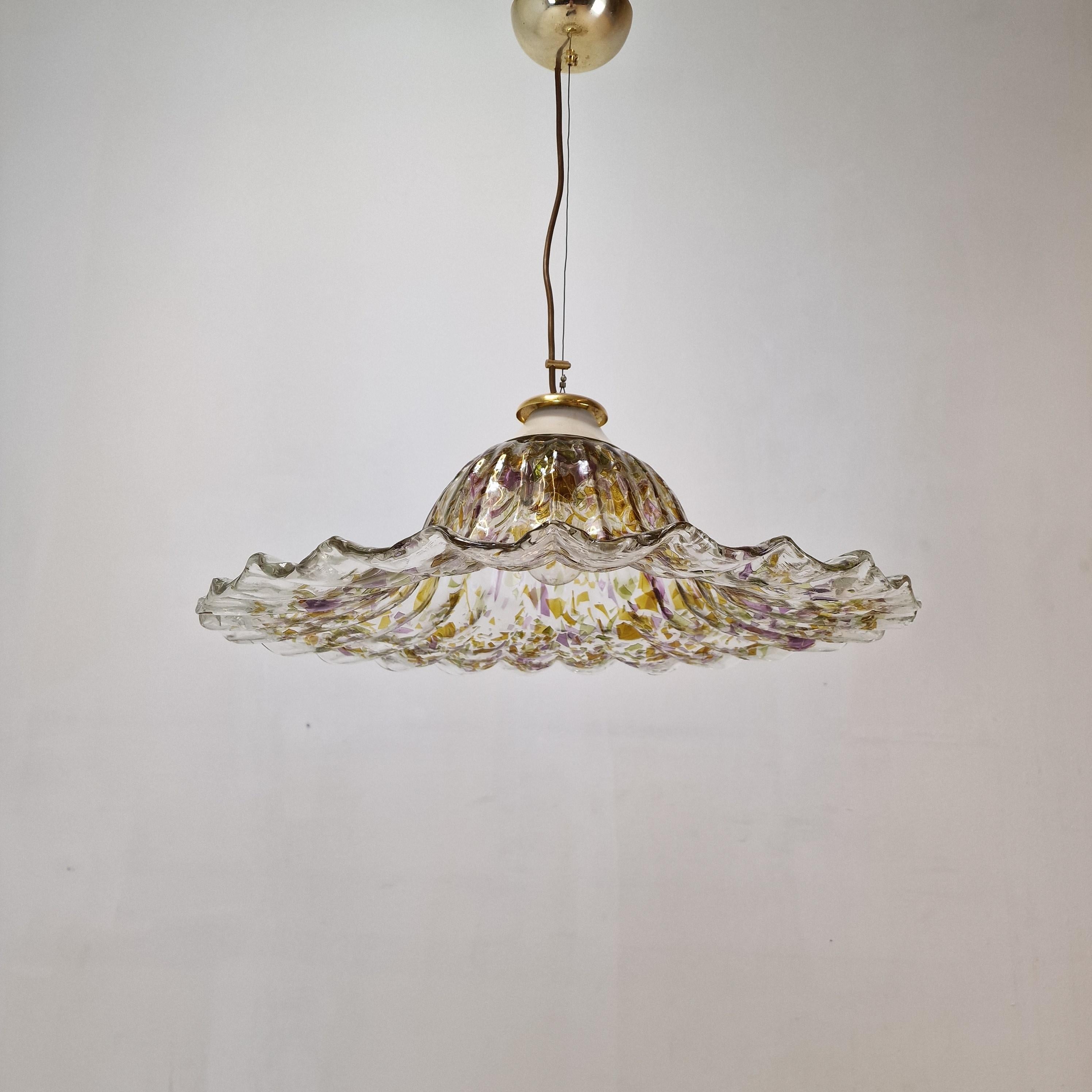 Late 20th Century Murano Glass Pendant Lamp by 