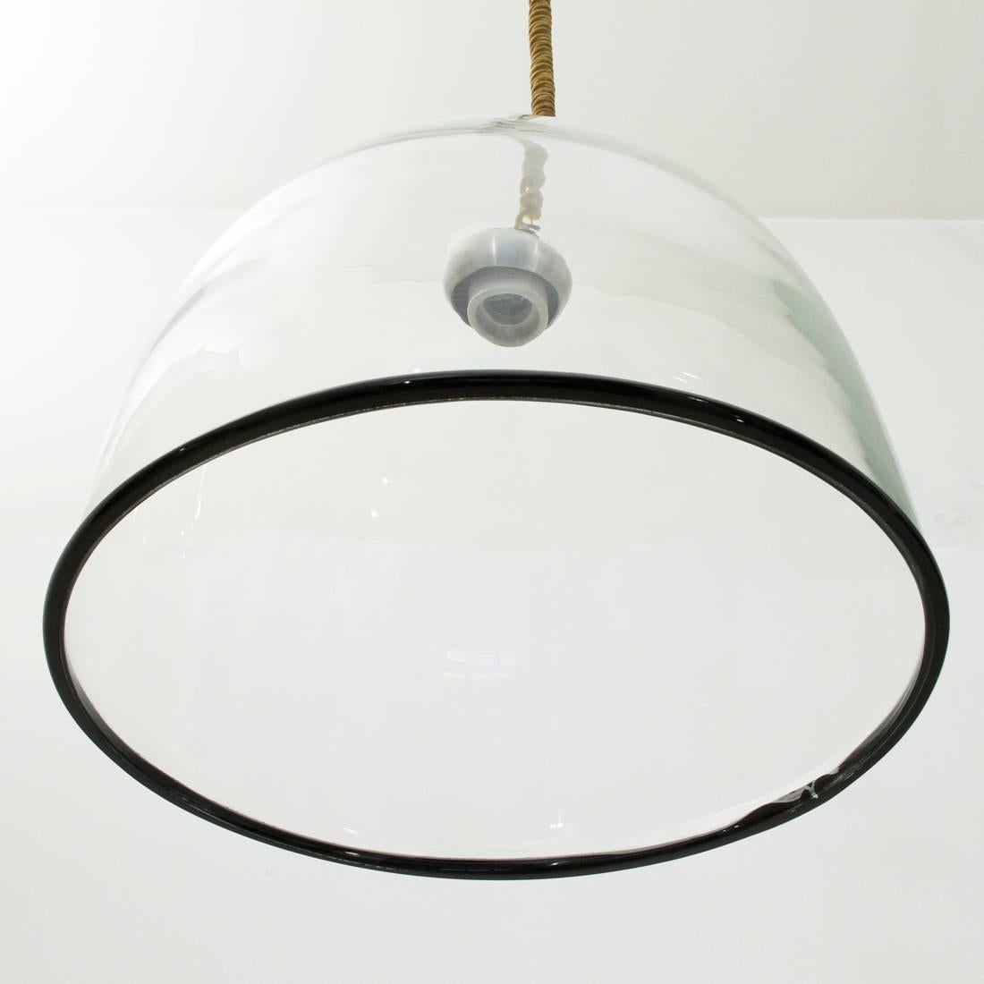 Mid-Century Modern Murano Glass Pendant Lamp by Renato Toso for Leucos, 1960s