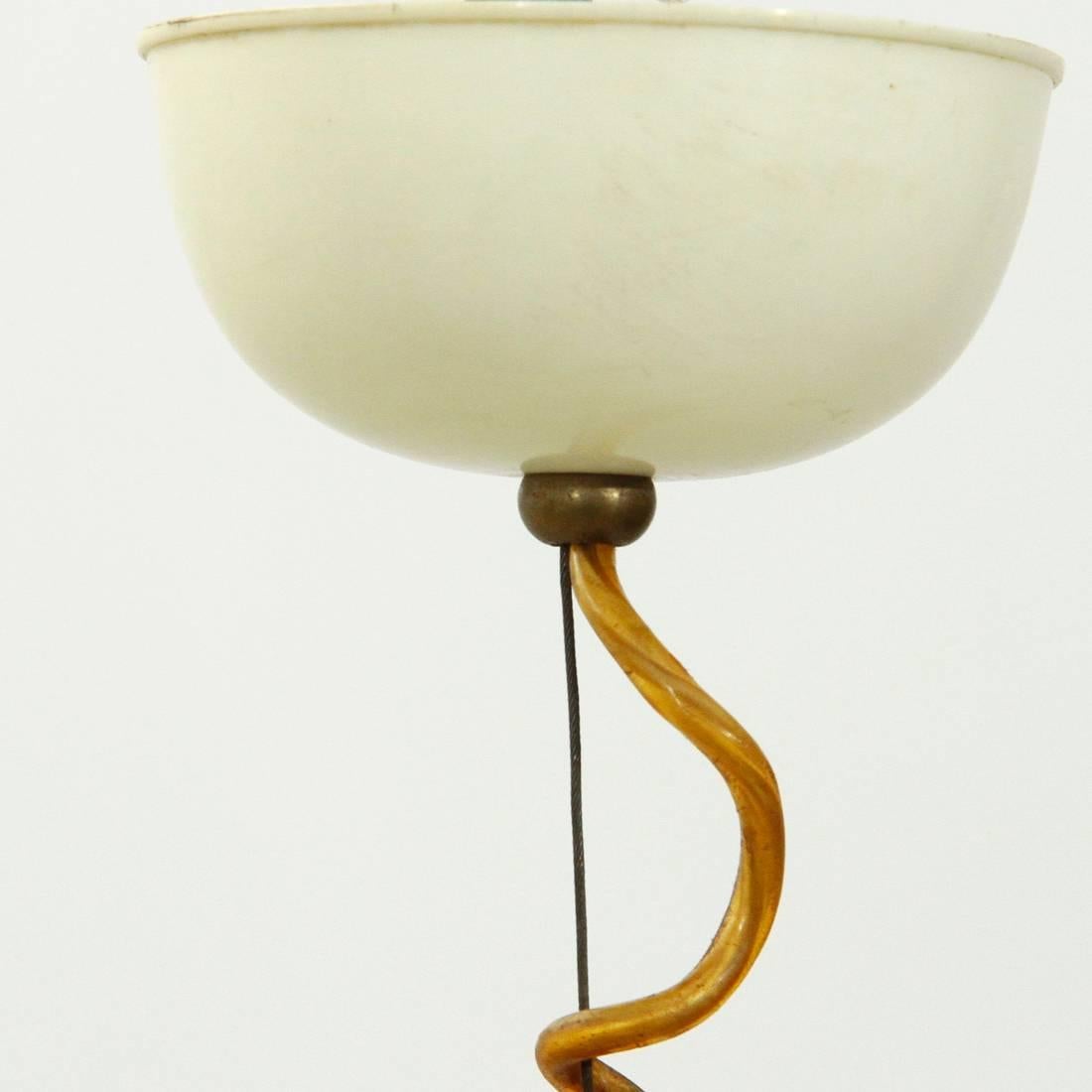 Mid-20th Century Murano Glass Pendant Lamp by Renato Toso for Leucos, 1960s