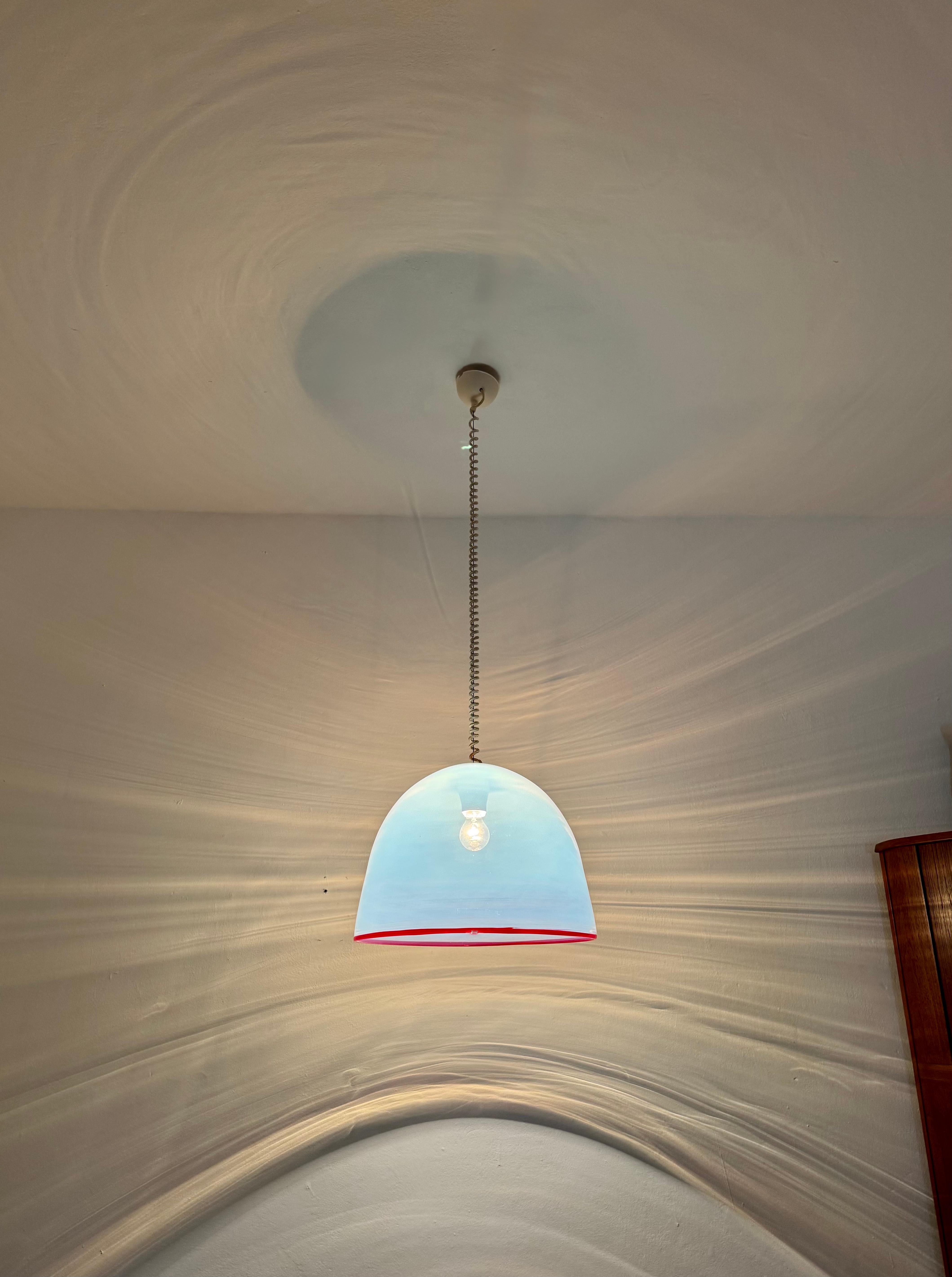 Lampe suspendue en verre de Murano par Roberto Pamio & Renato Toso pour Leucos en vente 3