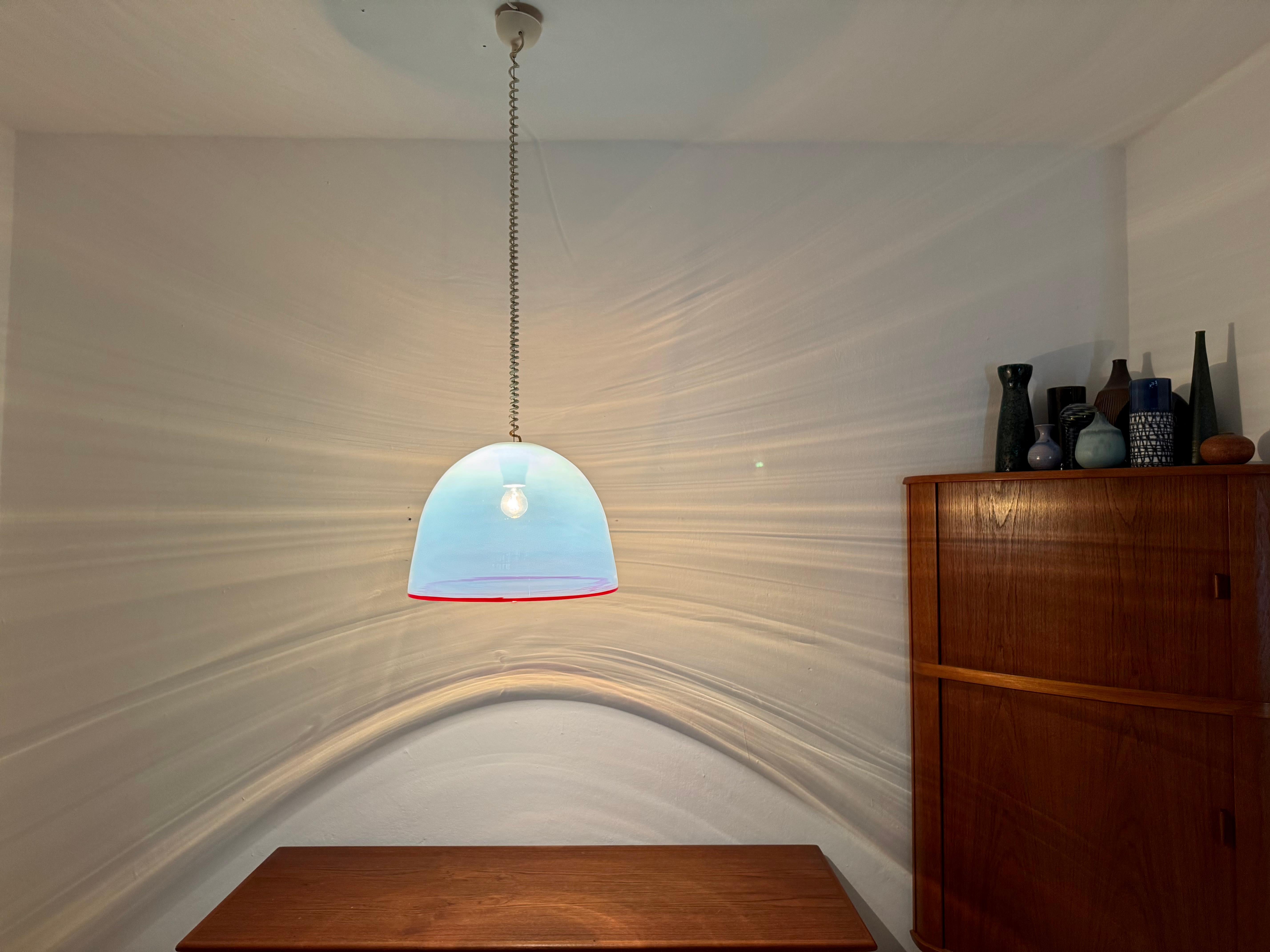 Lampe suspendue en verre de Murano par Roberto Pamio & Renato Toso pour Leucos en vente 4