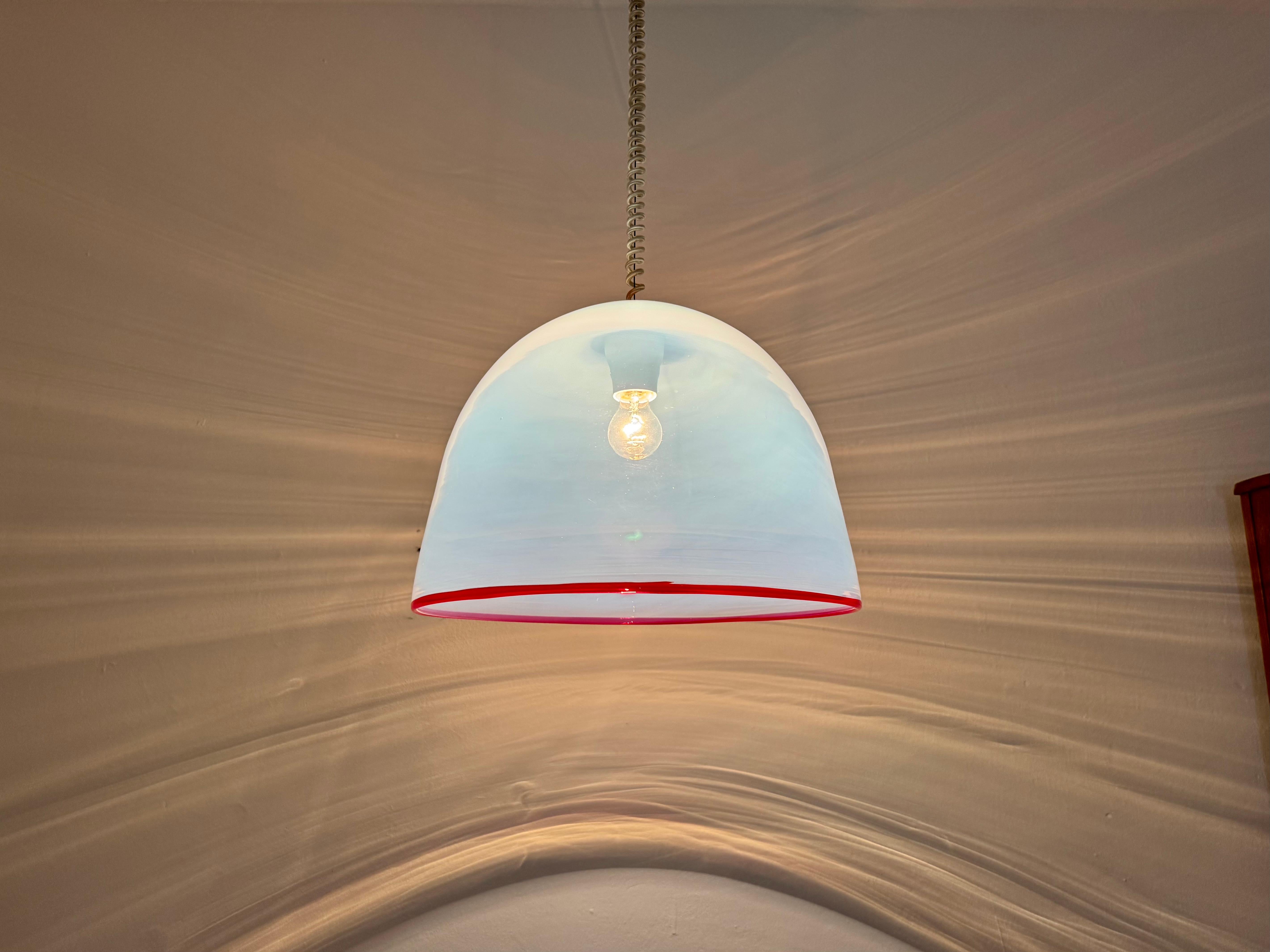 Lampe suspendue en verre de Murano par Roberto Pamio & Renato Toso pour Leucos en vente 5