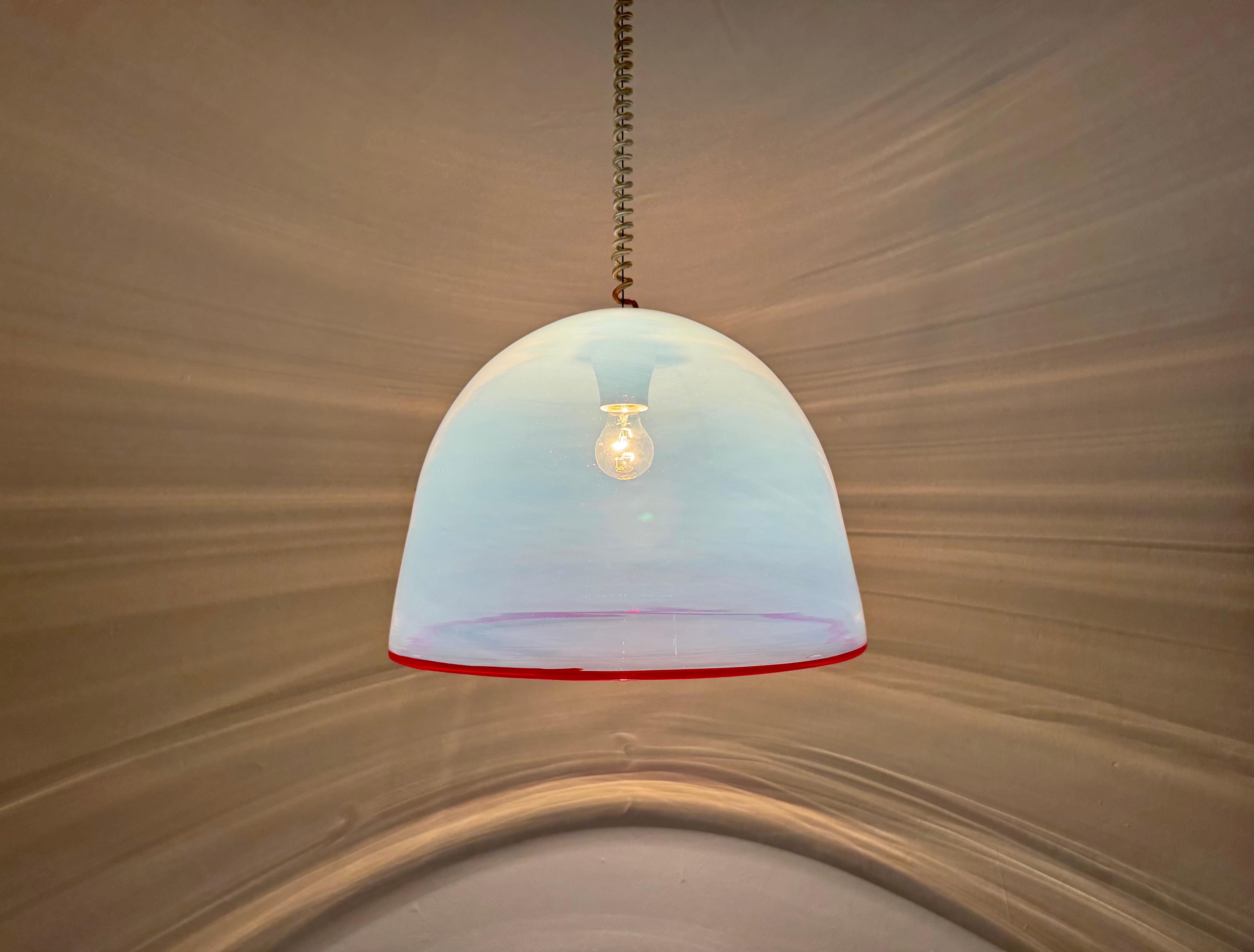 Lampe suspendue en verre de Murano par Roberto Pamio & Renato Toso pour Leucos en vente 6