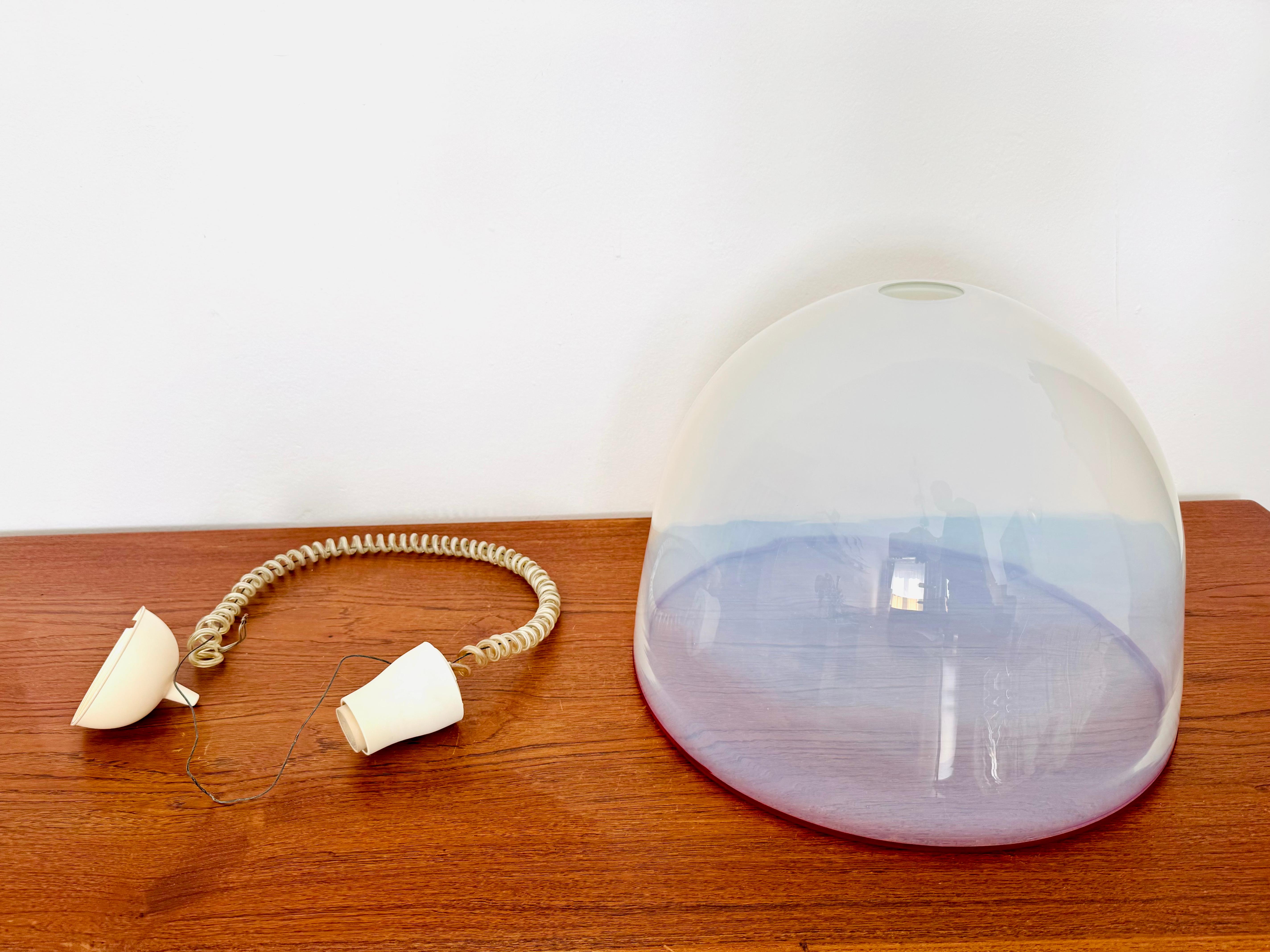 Lampe suspendue en verre de Murano par Roberto Pamio & Renato Toso pour Leucos en vente 7