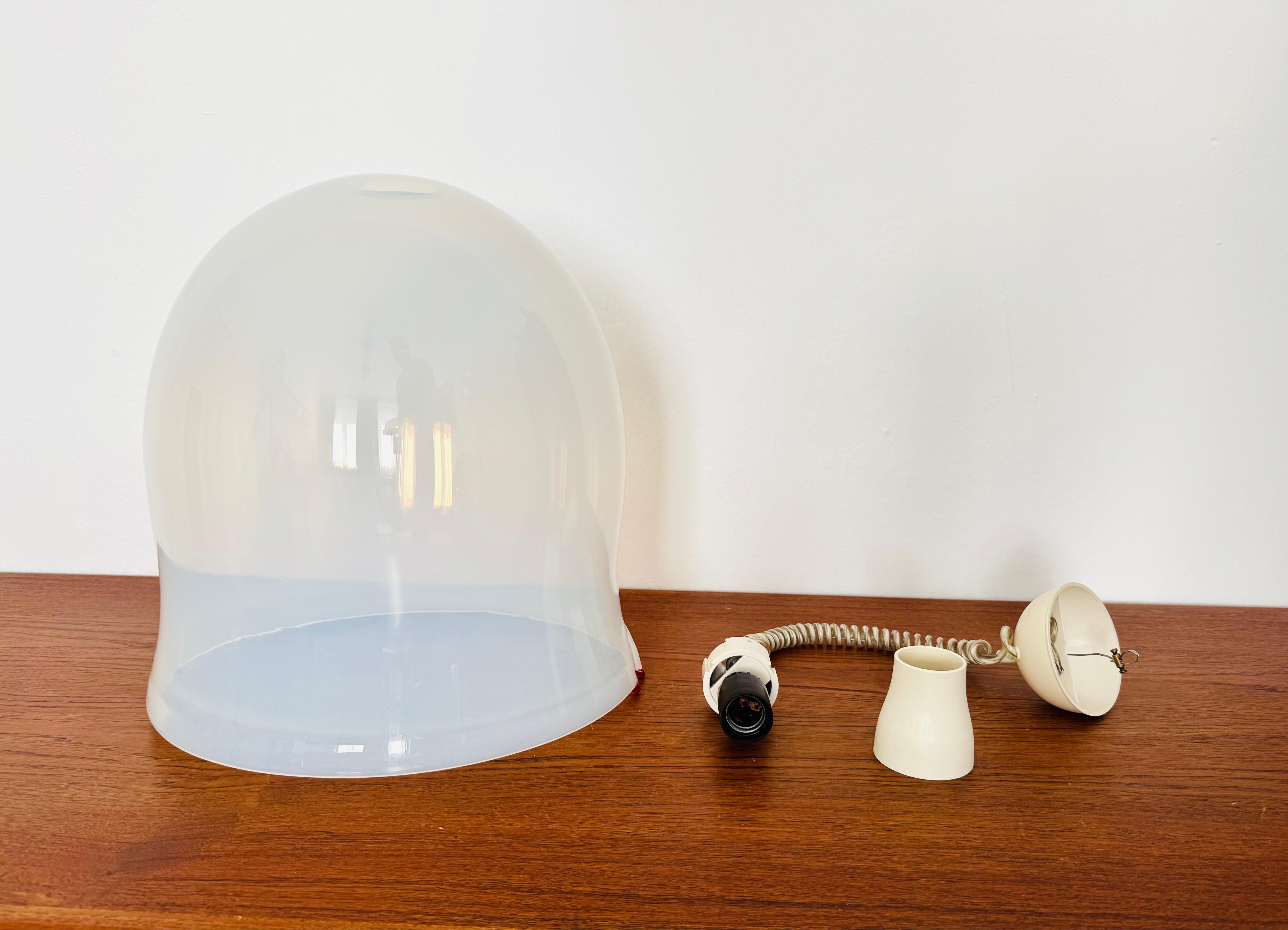 Murano Glass Pendant Lamp by Roberto Pamio and Renato Toso for Leucos For Sale 8
