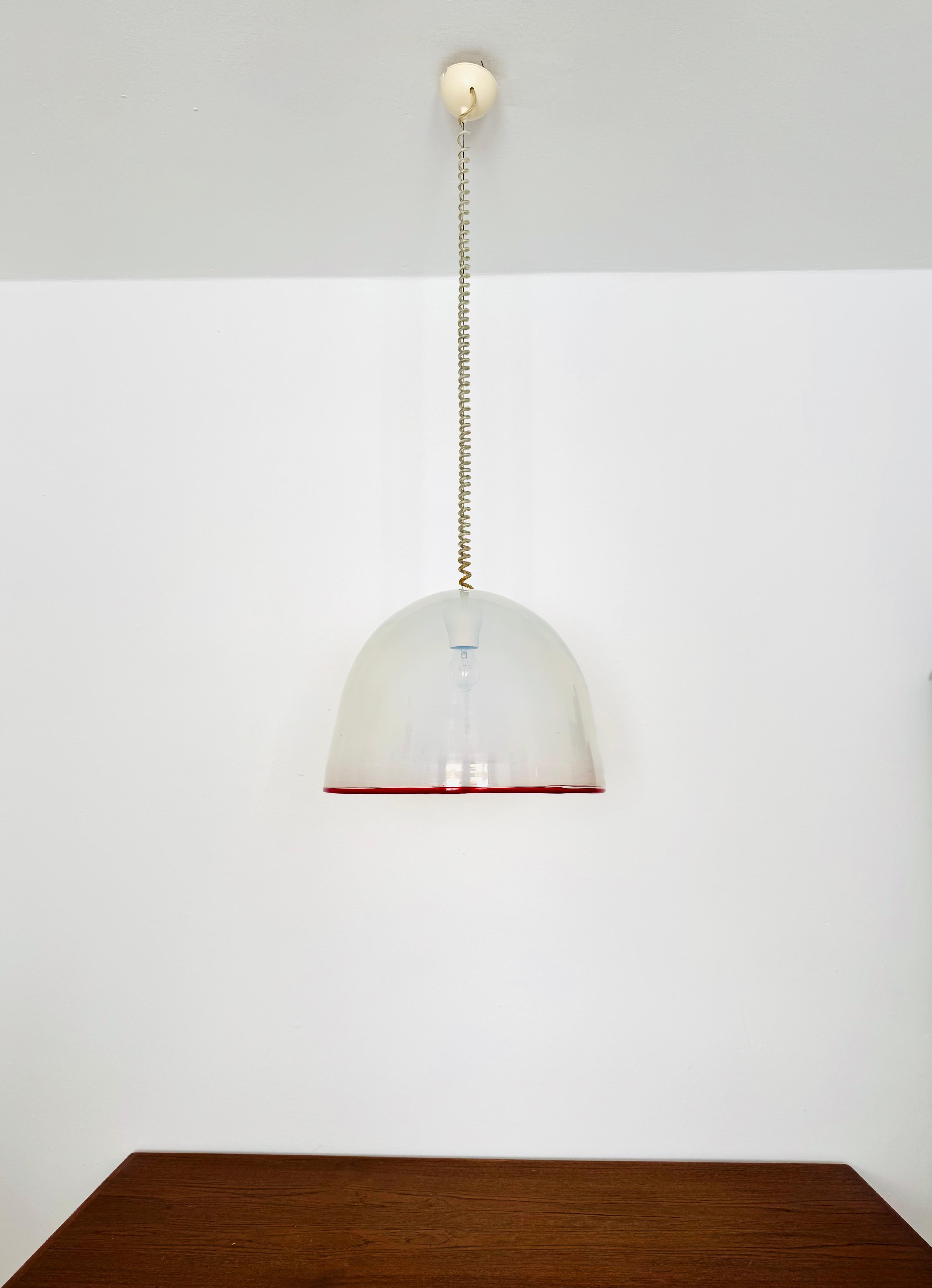 Lampe suspendue en verre de Murano par Roberto Pamio & Renato Toso pour Leucos Bon état - En vente à München, DE