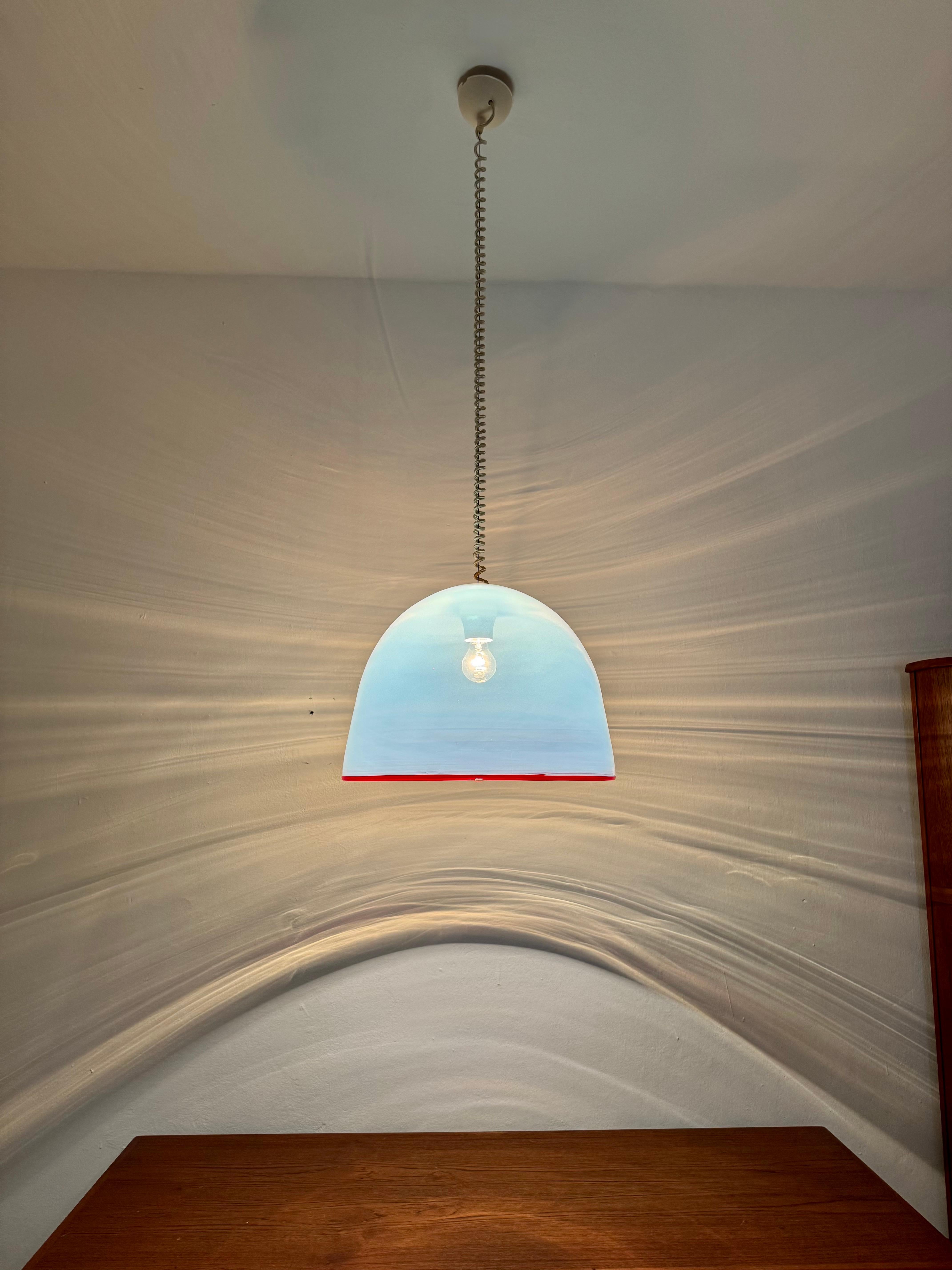Lampe suspendue en verre de Murano par Roberto Pamio & Renato Toso pour Leucos en vente 2