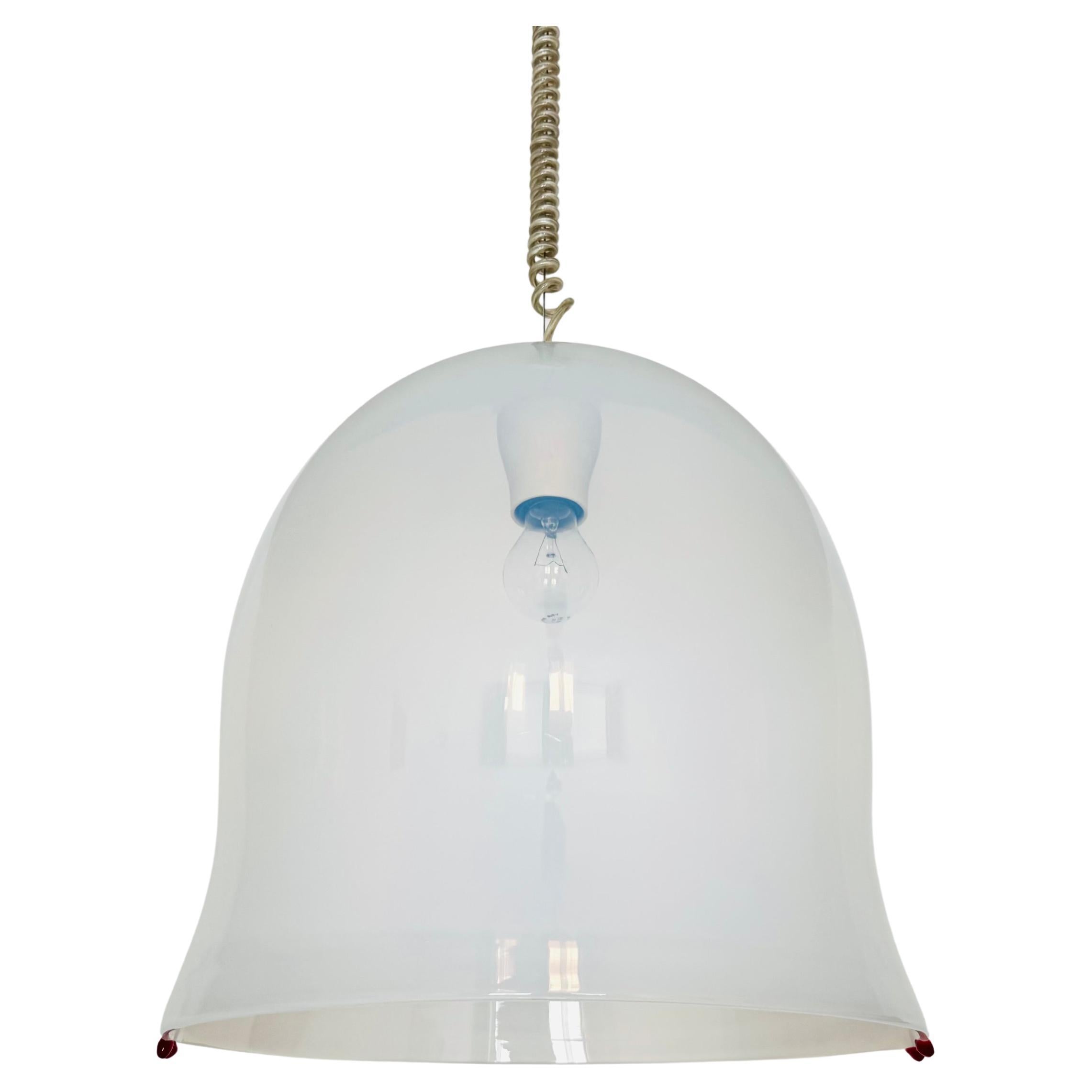 Murano Glass Pendant Lamp by Roberto Pamio and Renato Toso for Leucos For Sale