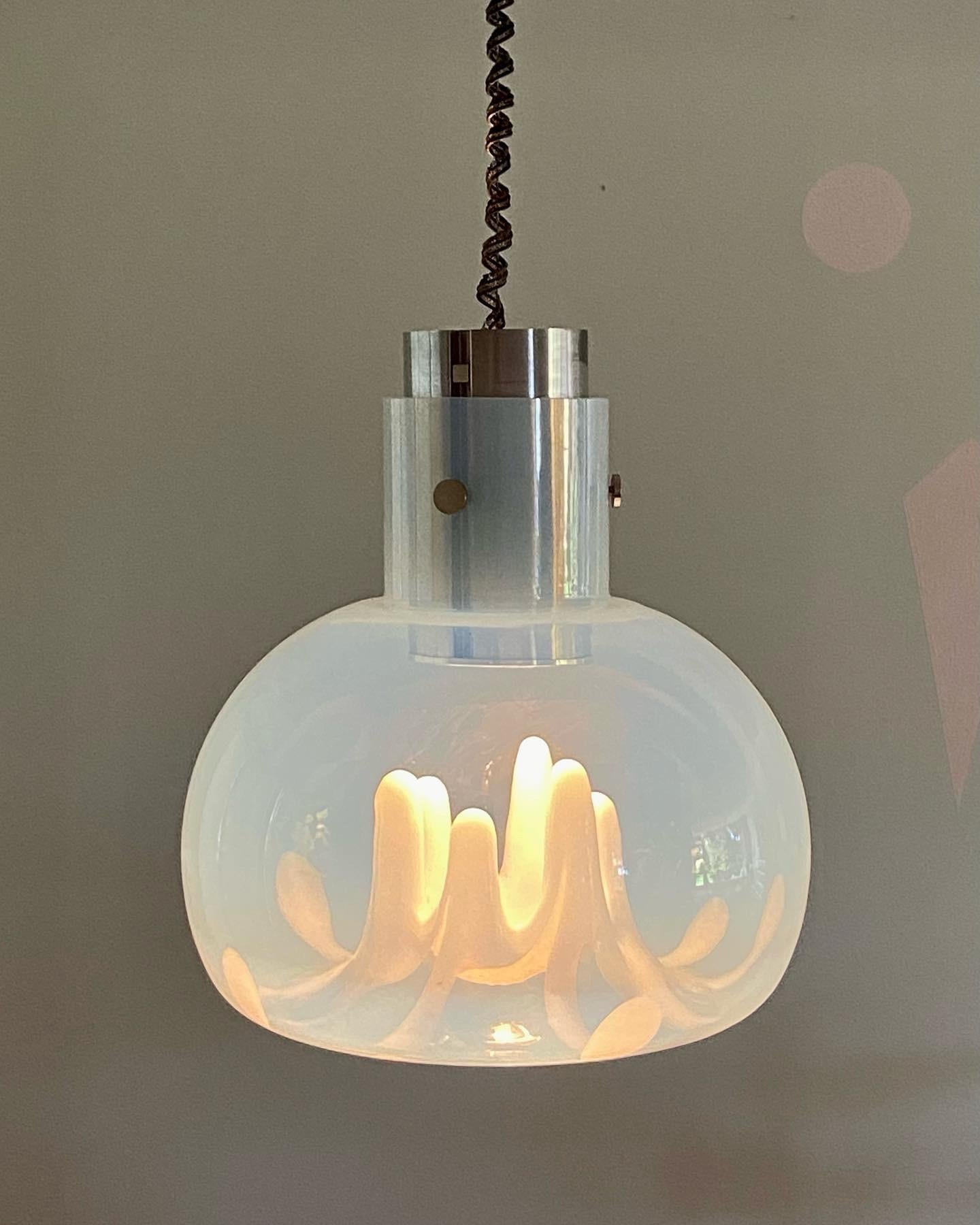 Murano Glass Pendant Lamp by Toni Zuccheri for VeArt, 1970s 5