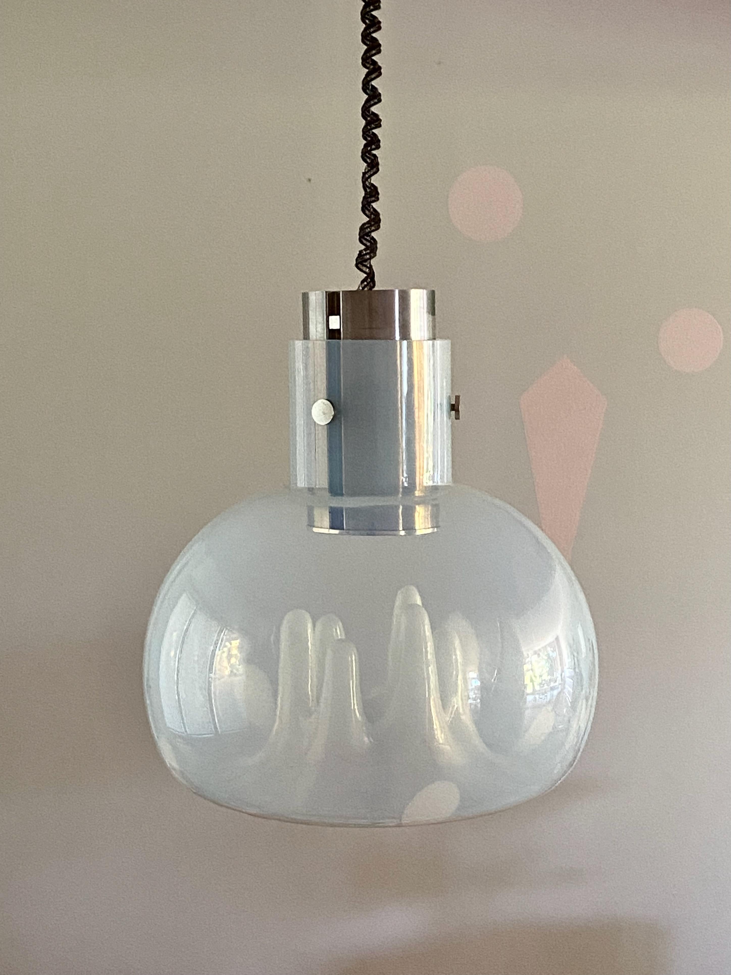 Murano Glass Pendant Lamp by Toni Zuccheri for VeArt, 1970s 3