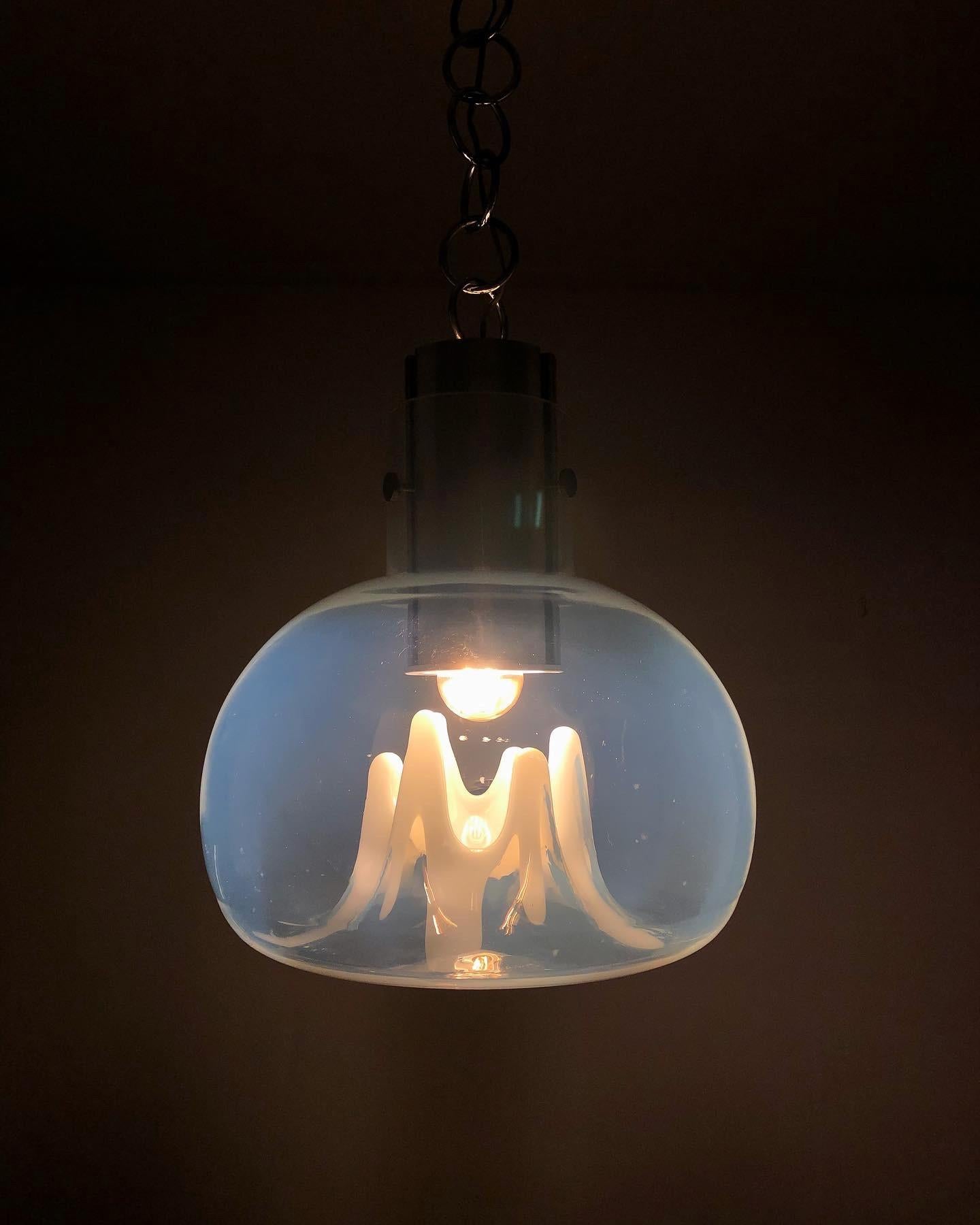 Italian Murano glass pendant lamp by Toni Zuccheri for VeArt