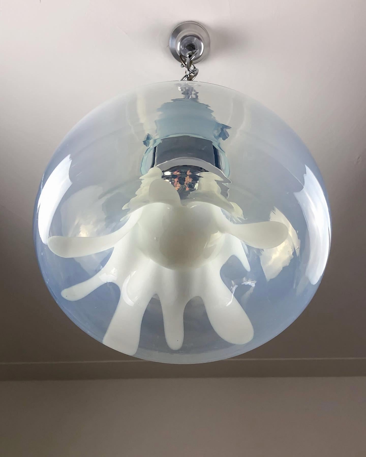 Mid-20th Century Murano glass pendant lamp by Toni Zuccheri for VeArt