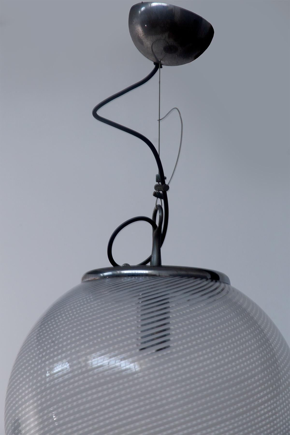 Italian Lampe suspendue en verre de Murano par Venini en vente