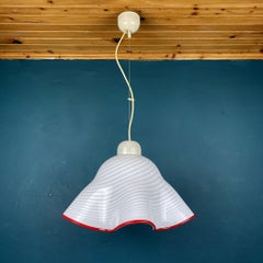 Murano Glass Pendant Lamp Fazzoletto Vetri Murano, Italy, 1970s