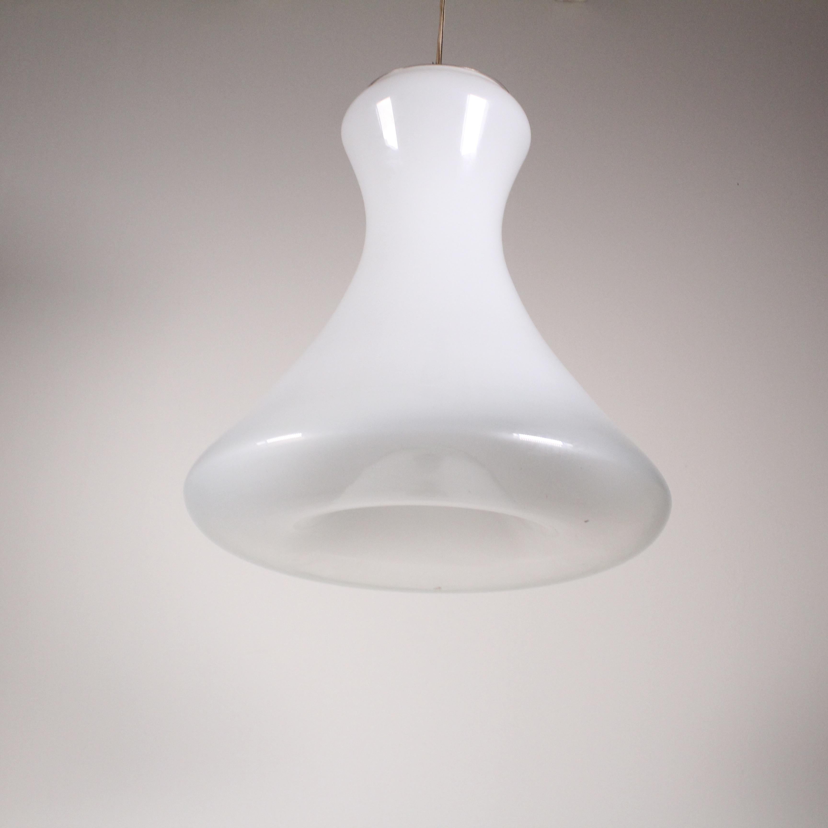 Lampe suspendue en verre de Murano, Gino Vistosi, Vetreria Vistosi, années 1970 Bon état - En vente à Milano, Lombardia