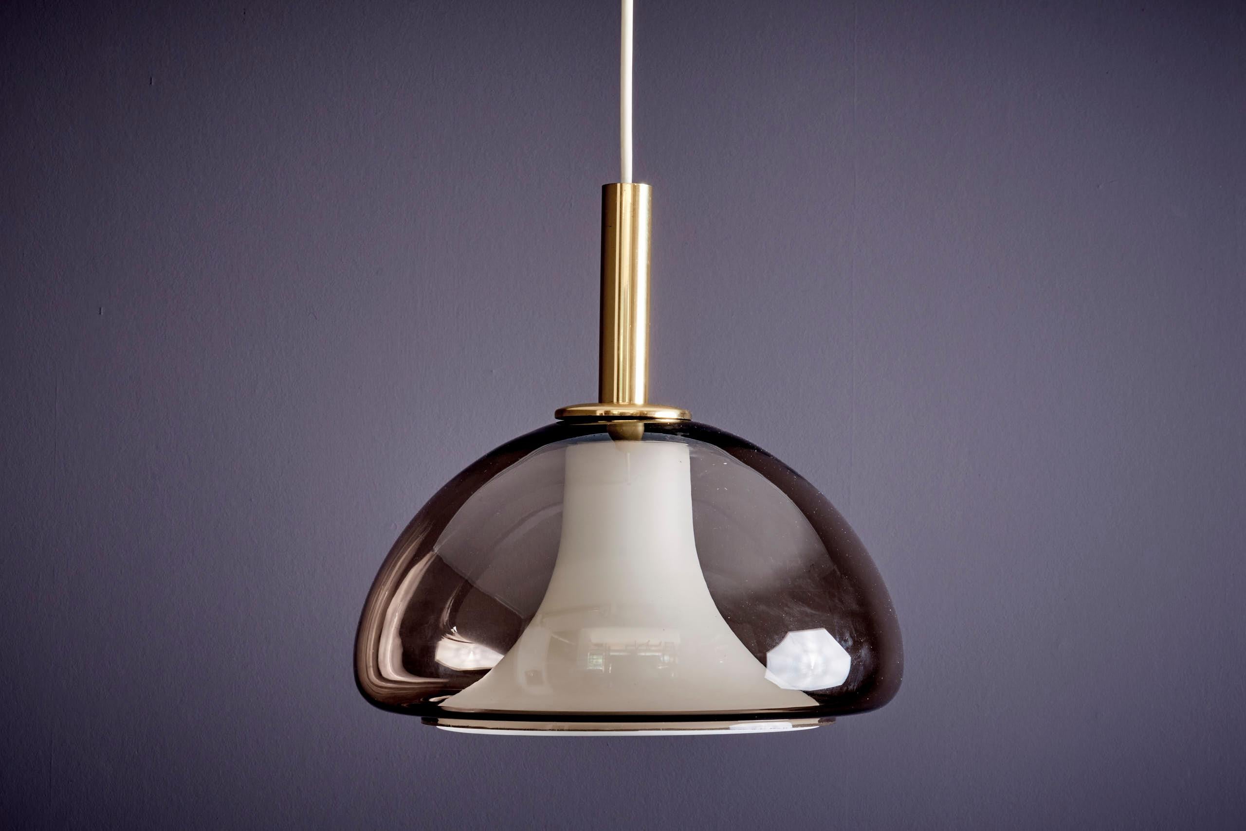 Mid-Century moderno Lampada a sospensione in vetro di Murano Italia 1960 in vendita