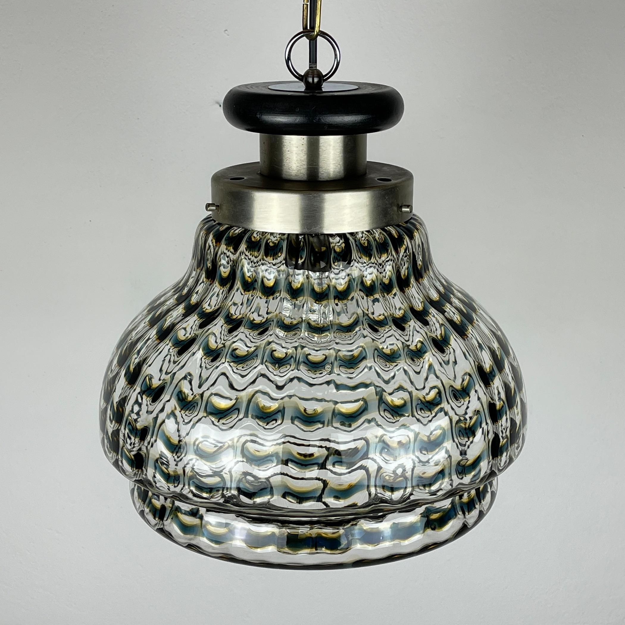 Italian Murano Glass Pendant Lamp Italy 1960s For Sale