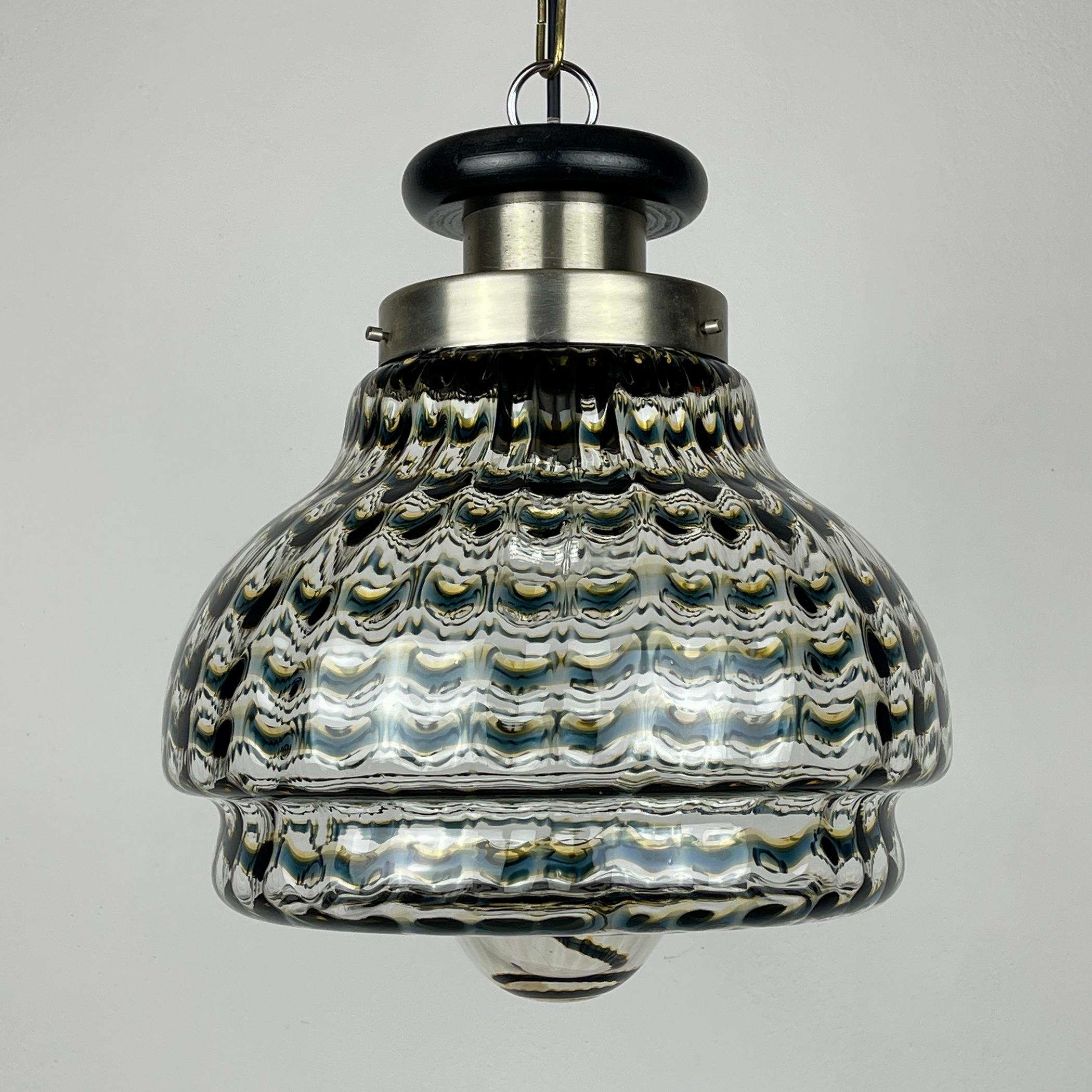 Murano Glass Pendant Lamp Italy 1960s In Good Condition For Sale In Miklavž Pri Taboru, SI