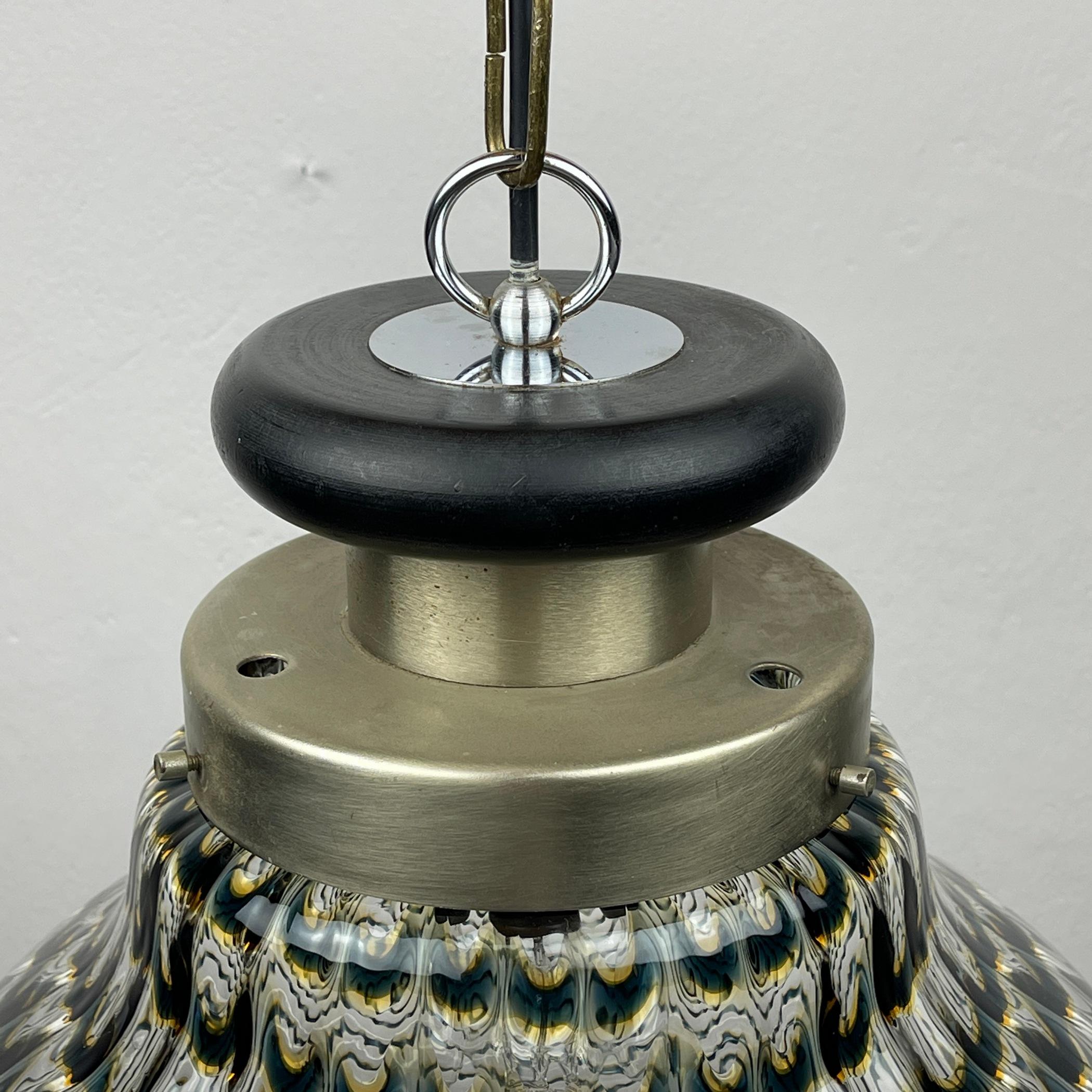 Murano Glass Pendant Lamp Italy 1960s For Sale 2