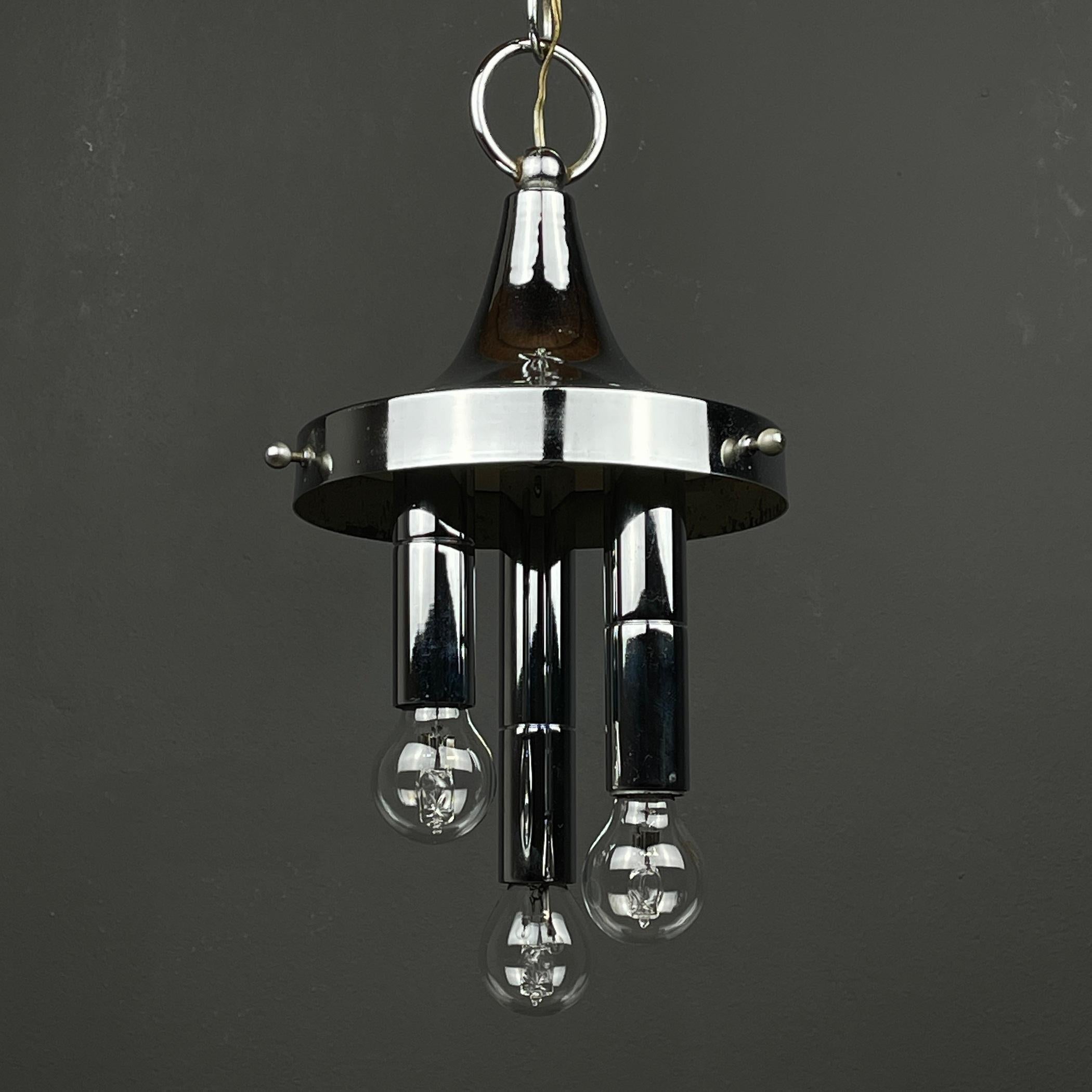Murano glass pendant lamp Italy 1970s  For Sale 4