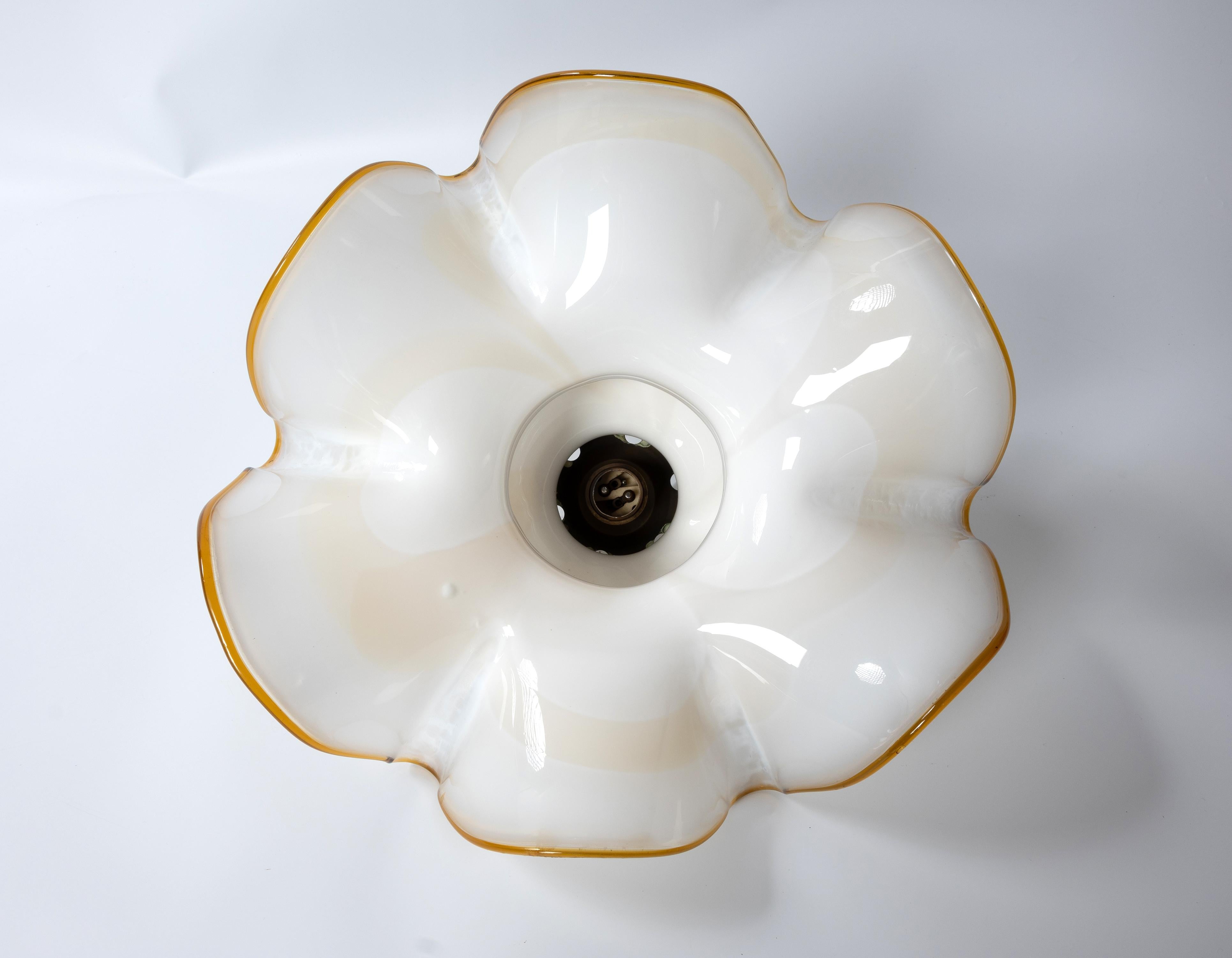 Italian Murano Glass Pendant Lamp, Italy, 1970s For Sale
